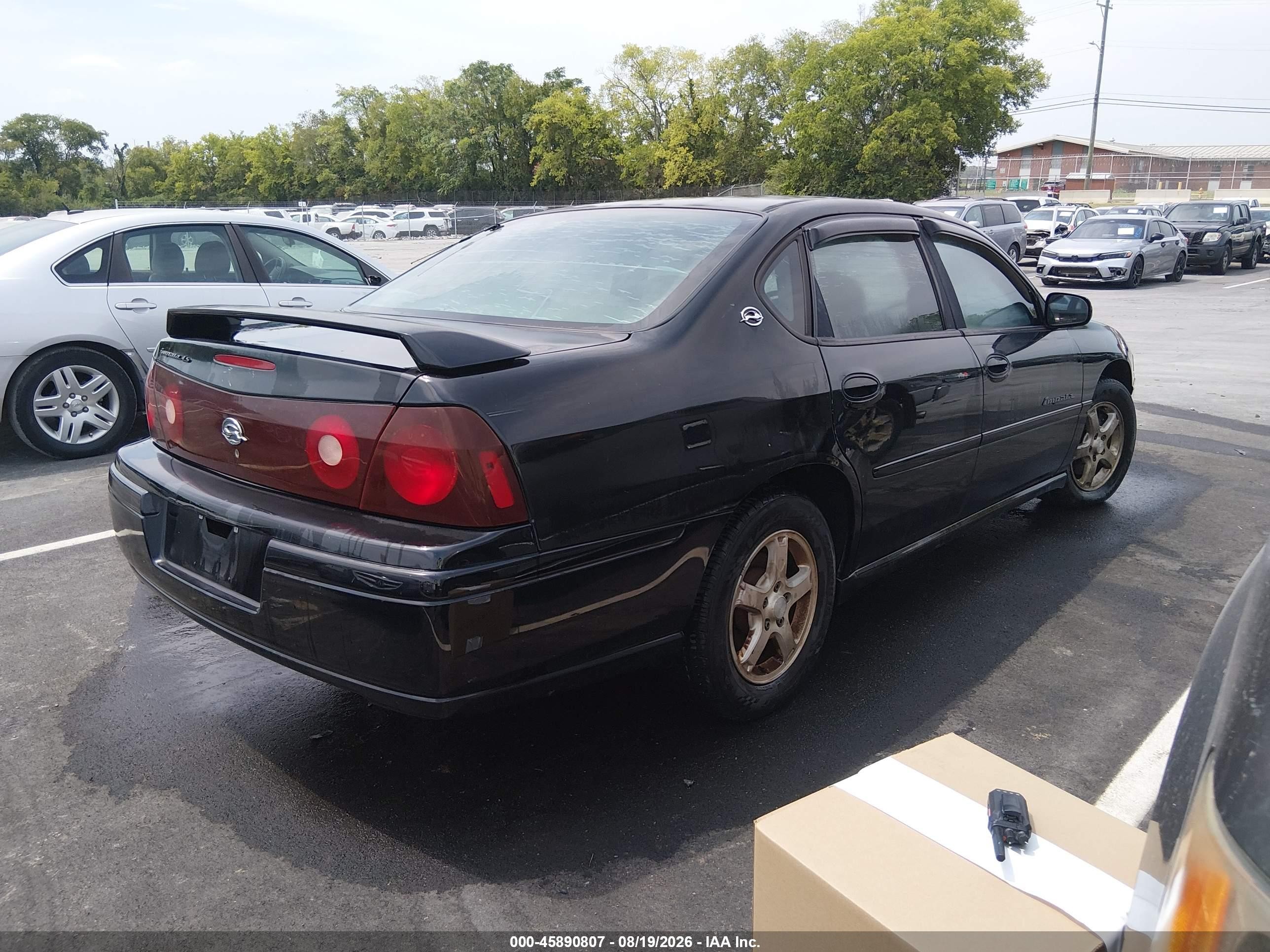 2004 Chevrolet Impala Ls Черный vin: 2G1WH55K149130965