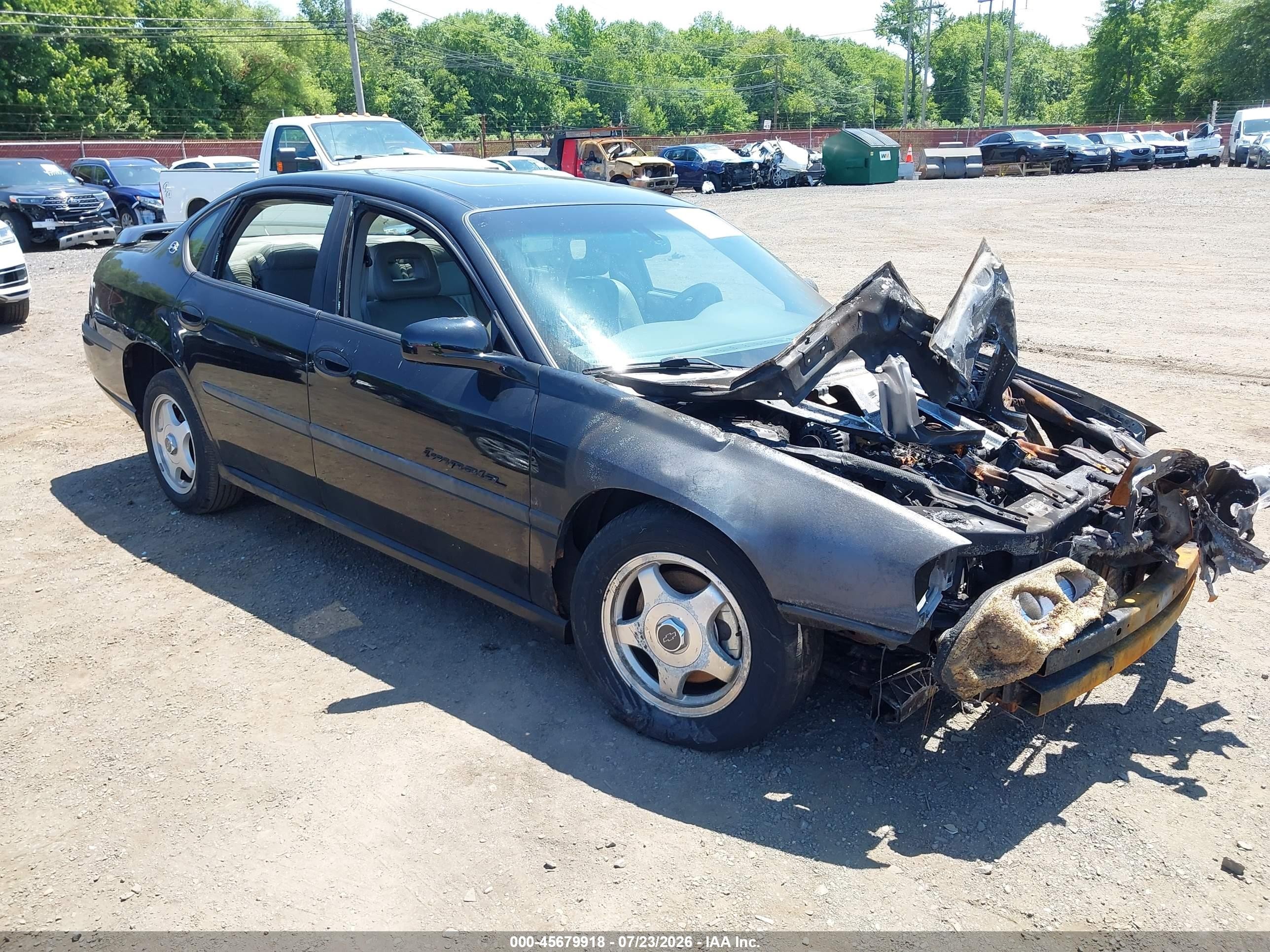 2001 Chevrolet Impala Ls Black vin: 2G1WH55K219116603