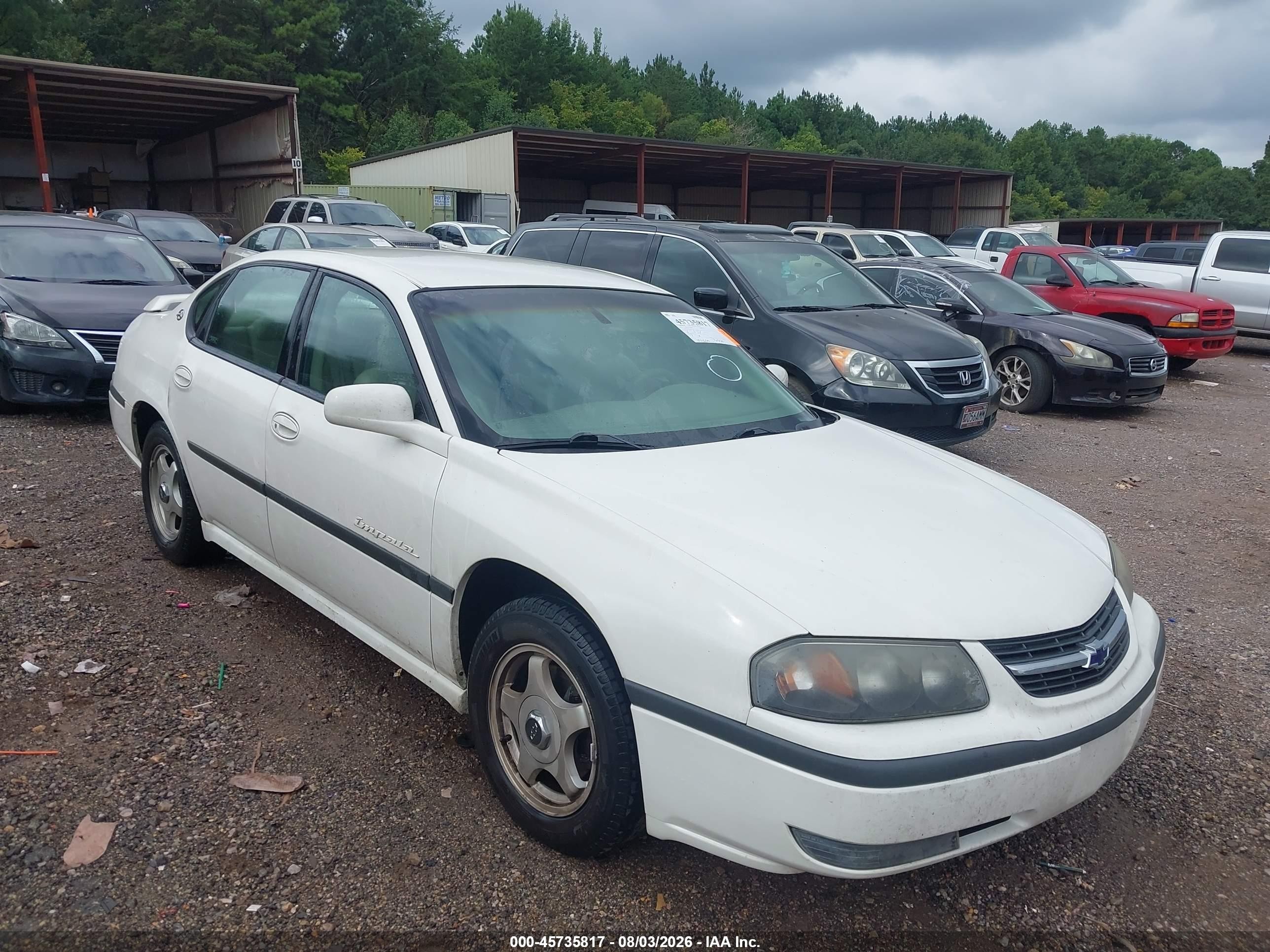 2001 Chevrolet Impala Ls White vin: 2G1WH55K219187302