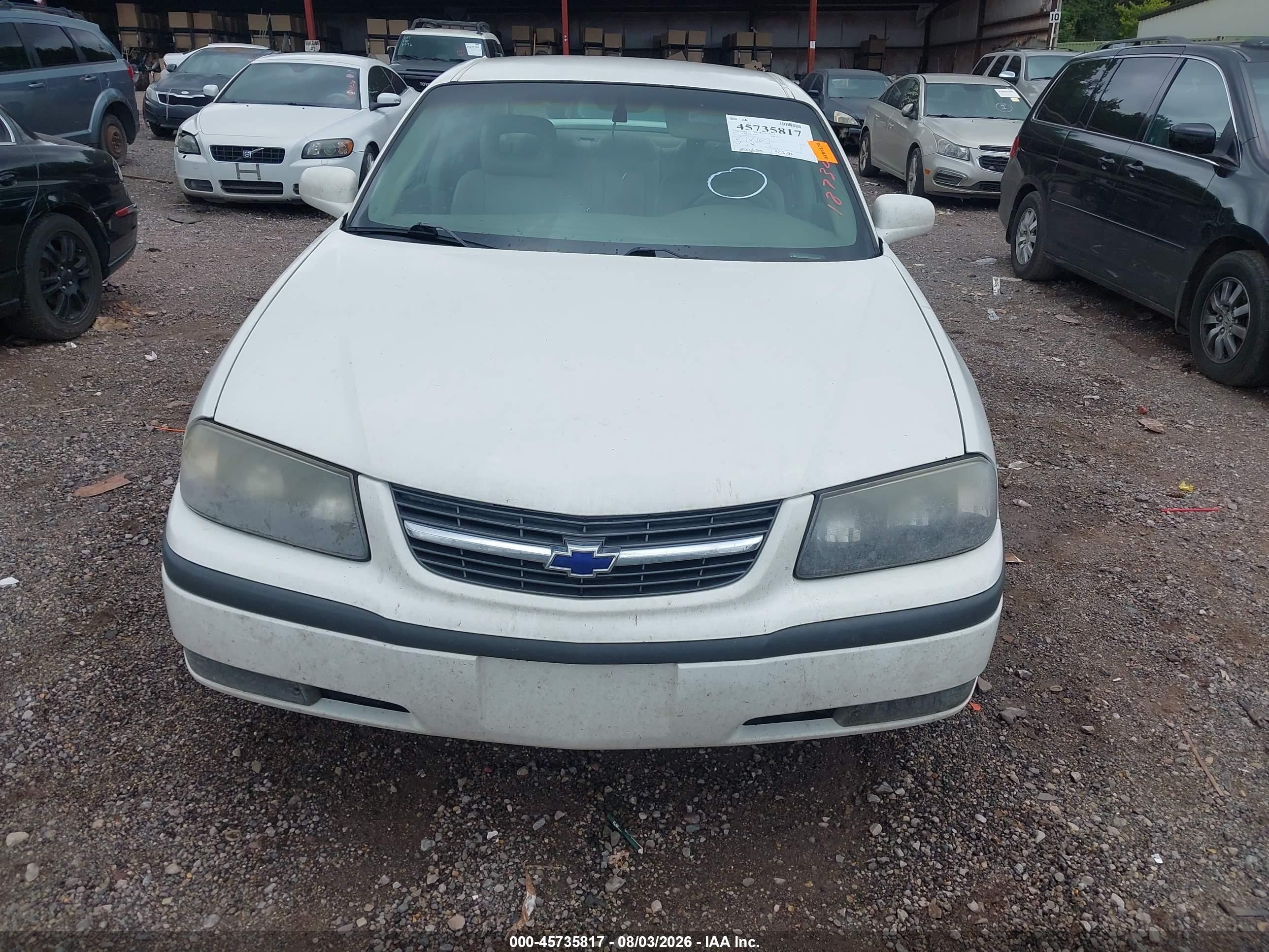 2001 Chevrolet Impala Ls White vin: 2G1WH55K219187302