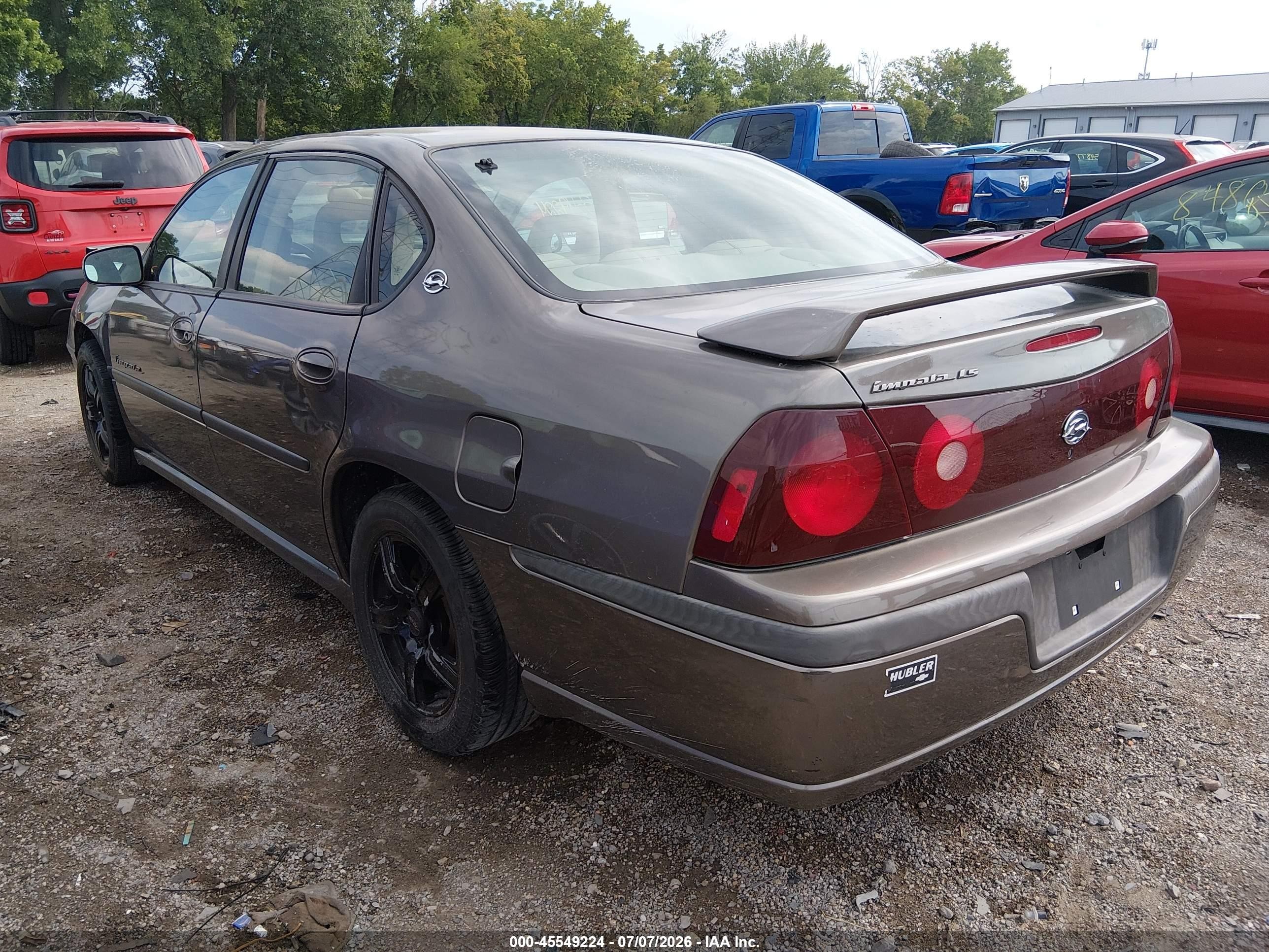 2001 Chevrolet Impala Ls Brown vin: 2G1WH55K219372742