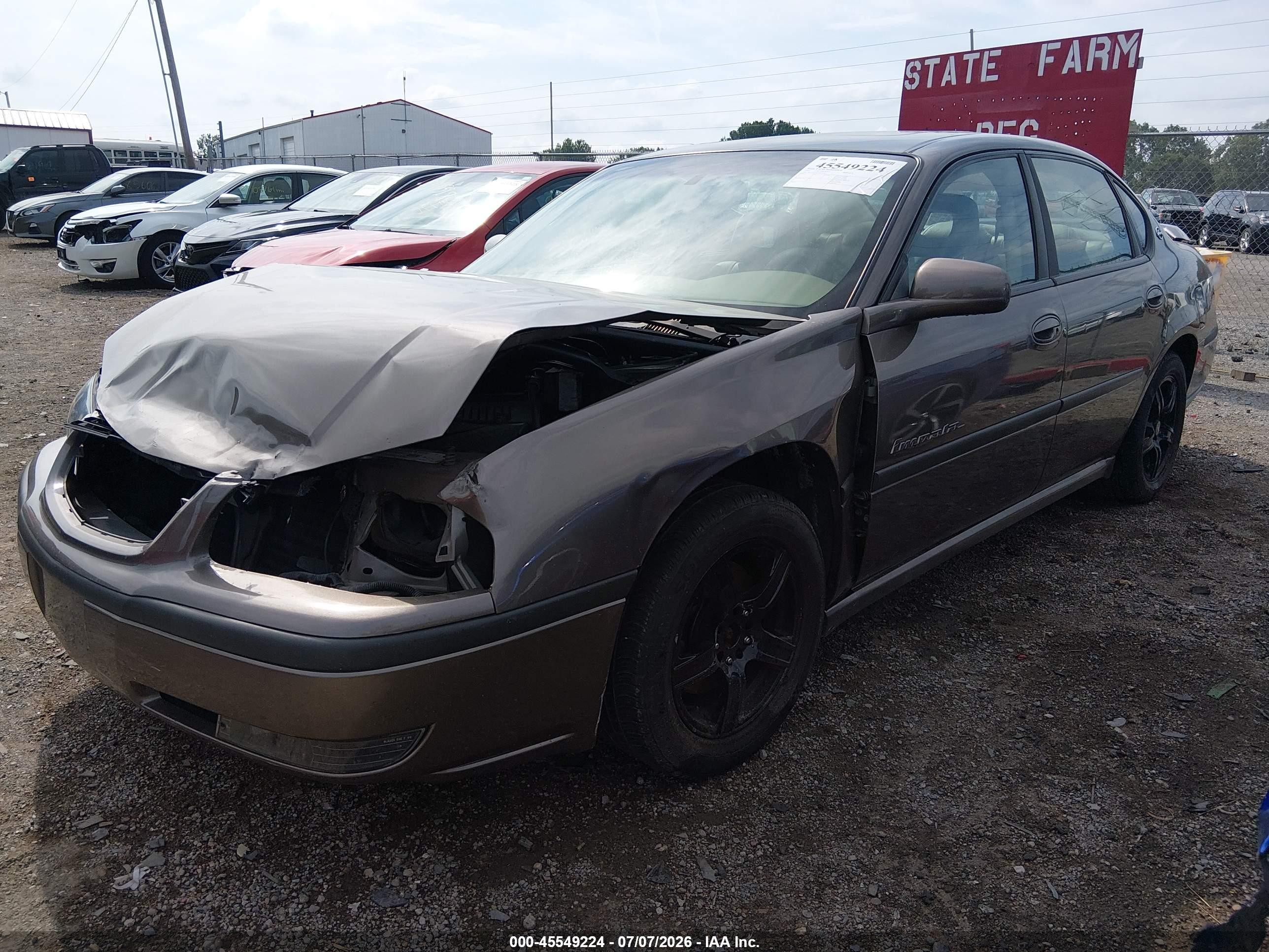 2001 Chevrolet Impala Ls Brown vin: 2G1WH55K219372742