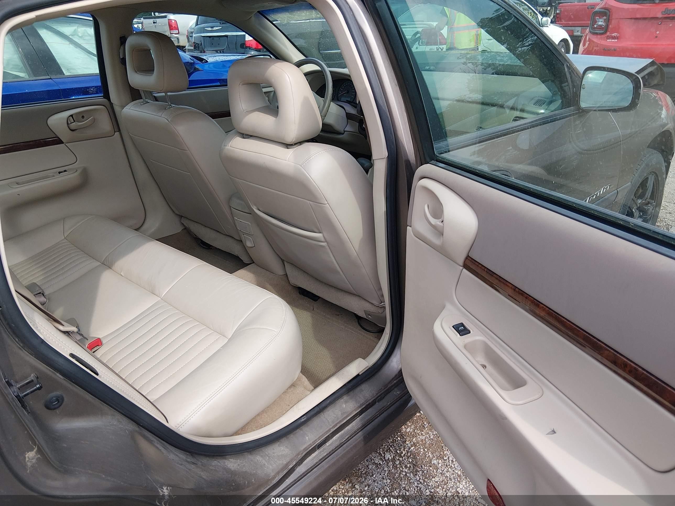 2001 Chevrolet Impala Ls Brown vin: 2G1WH55K219372742