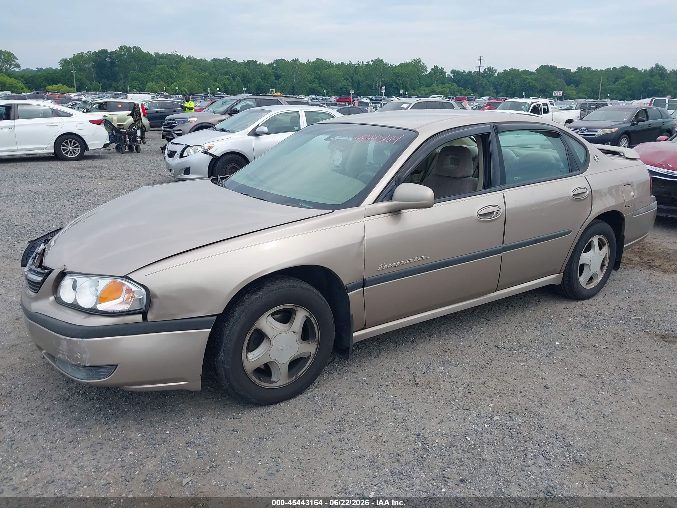 2001 Chevrolet Impala Ls Gold vin: 2G1WH55K319190967