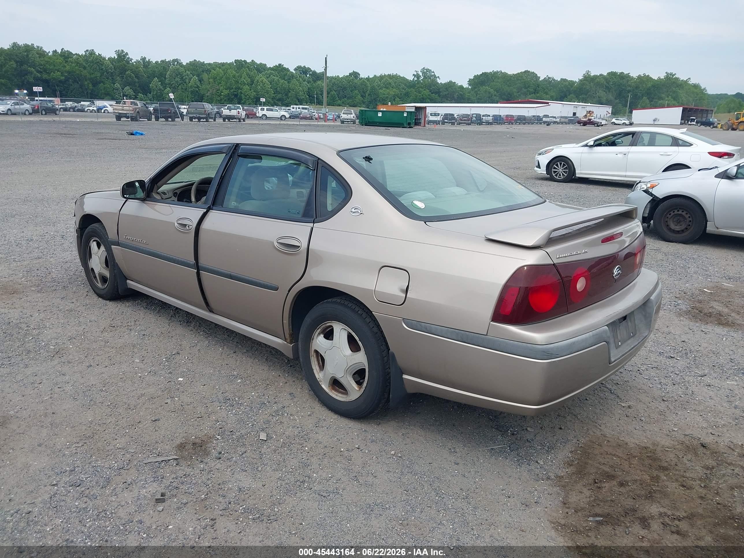 2001 Chevrolet Impala Ls Gold vin: 2G1WH55K319190967