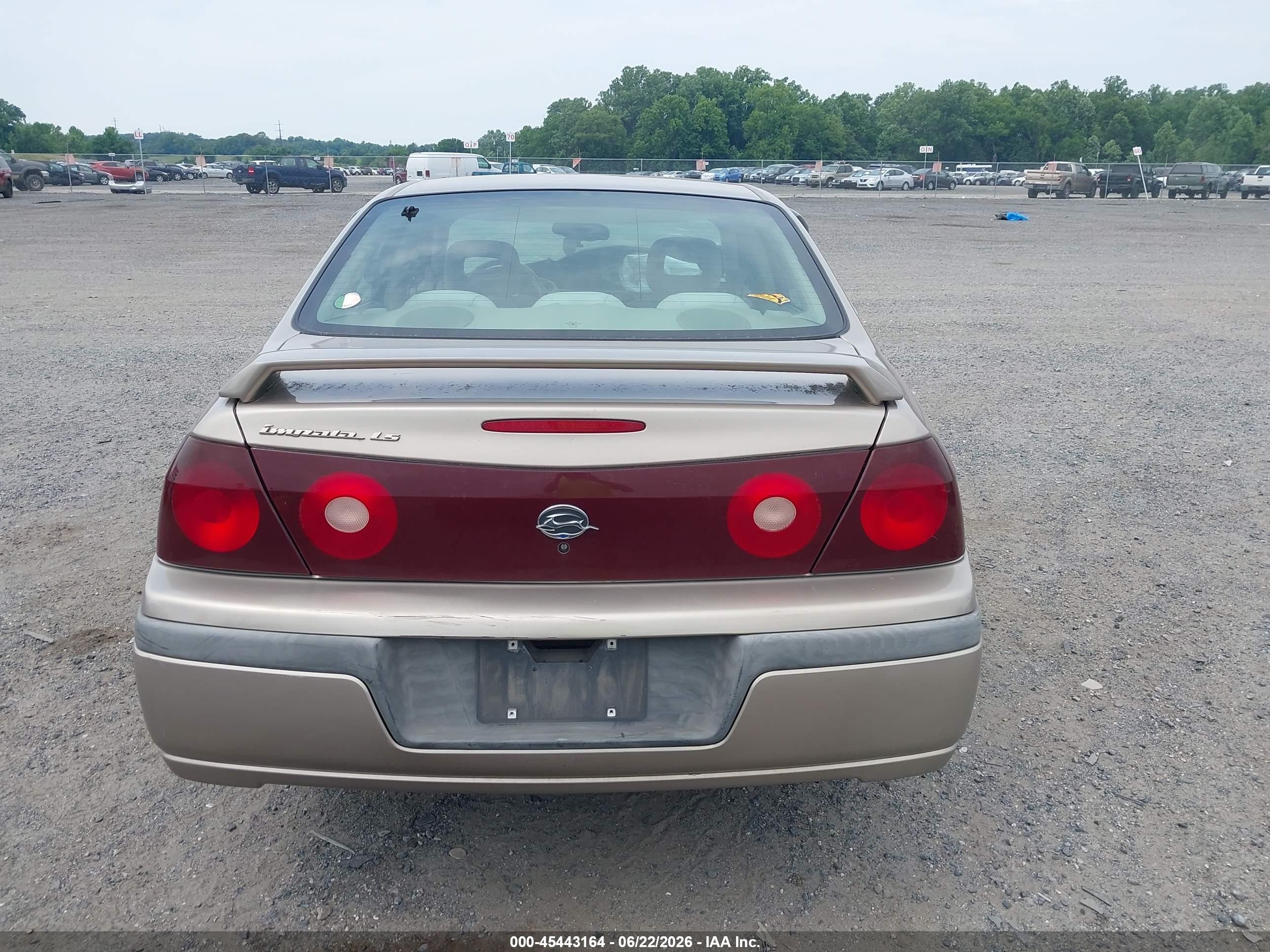 2001 Chevrolet Impala Ls Gold vin: 2G1WH55K319190967