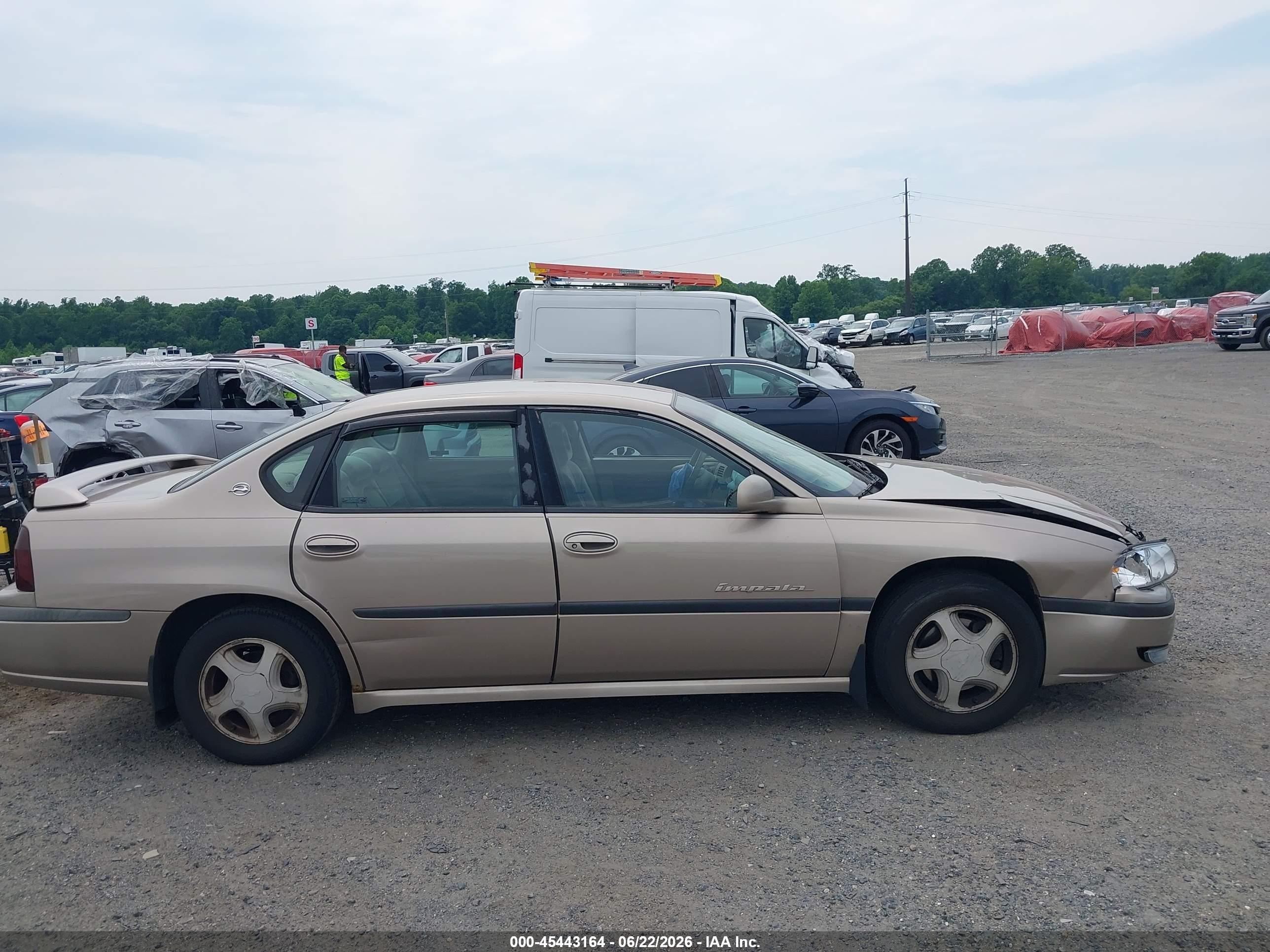 2001 Chevrolet Impala Ls Gold vin: 2G1WH55K319190967