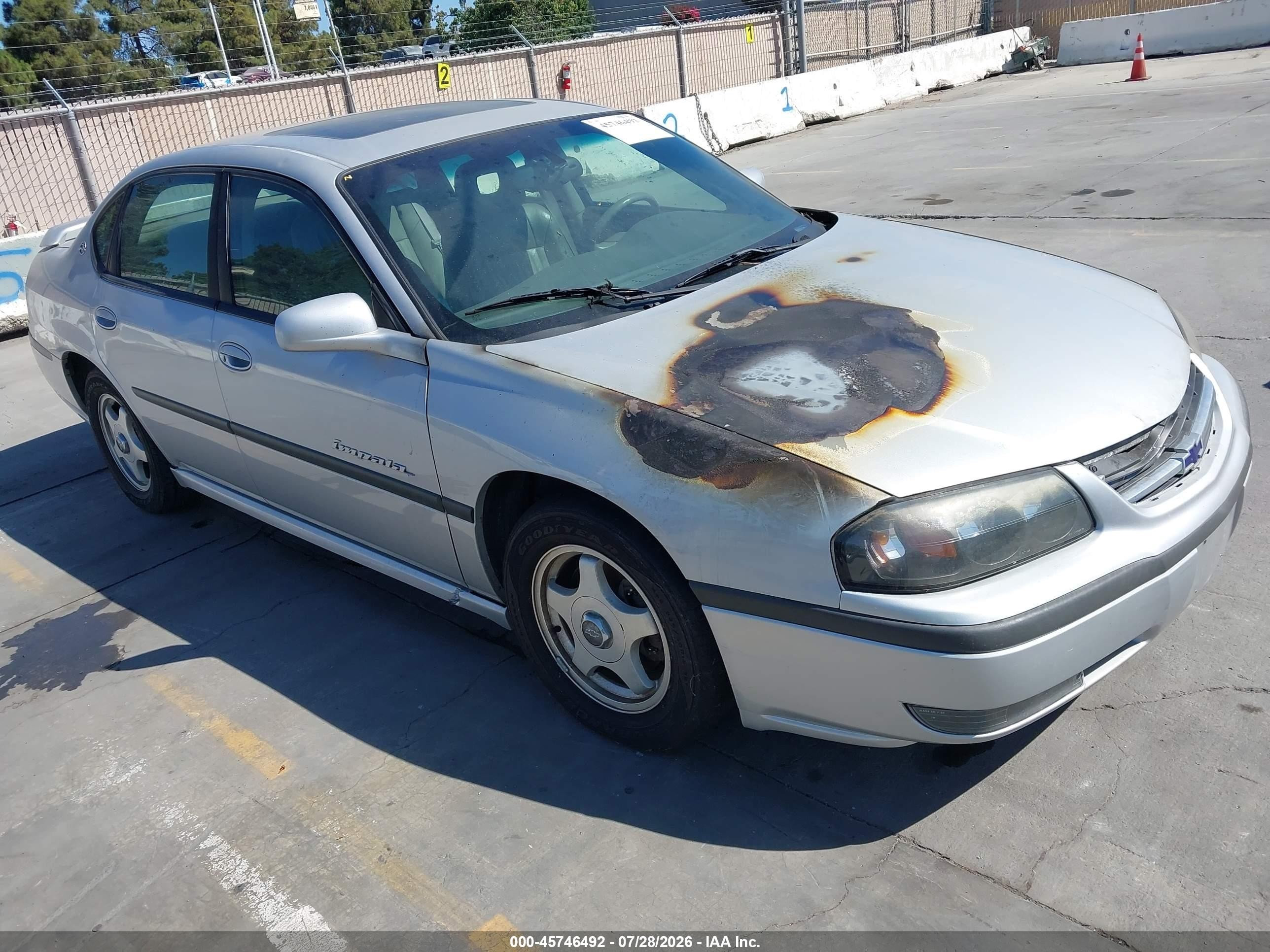 2001 Chevrolet Impala Ls Silver vin: 2G1WH55K319245305