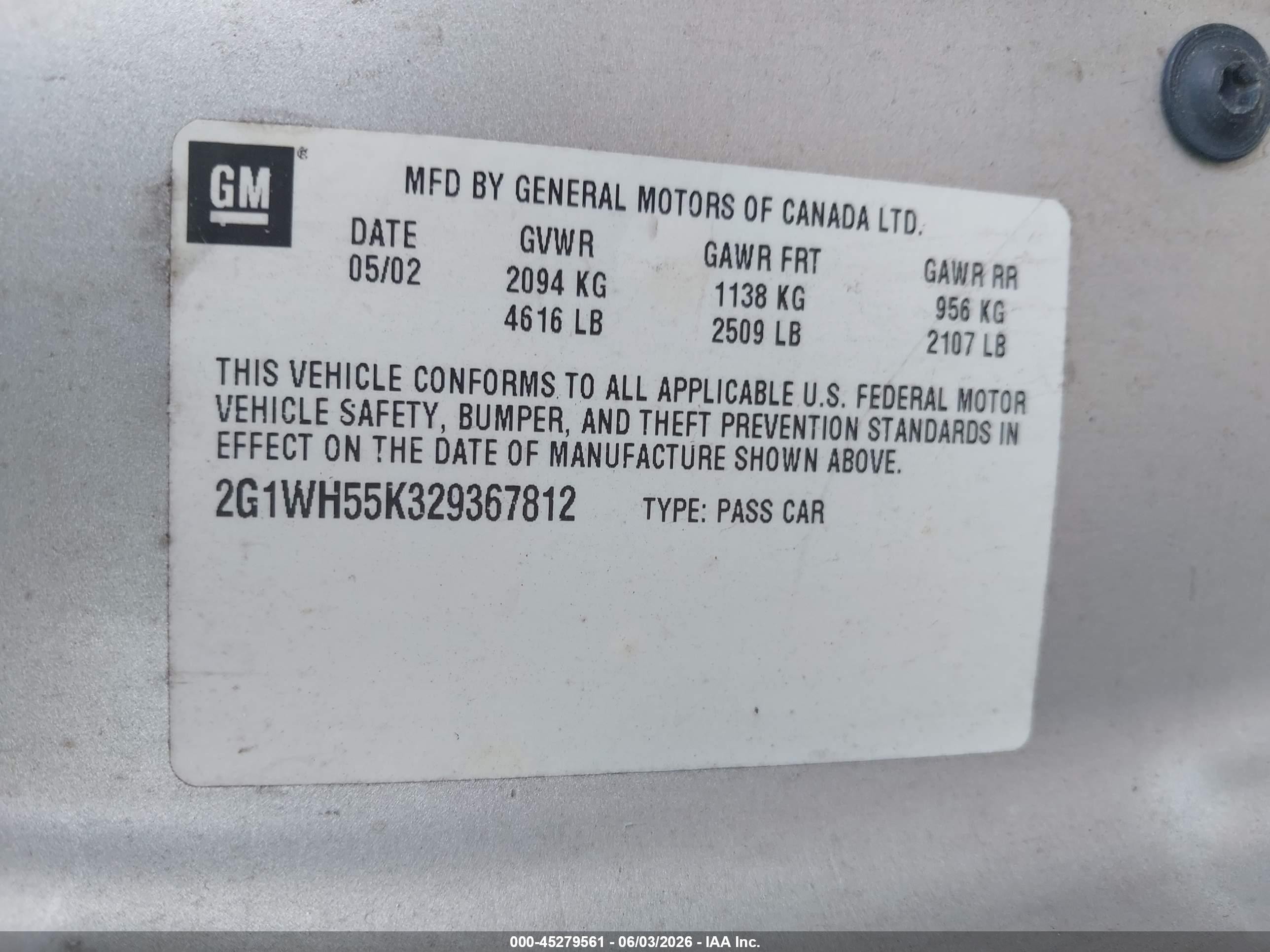 2002 Chevrolet Impala Ls Silver vin: 2G1WH55K329367812