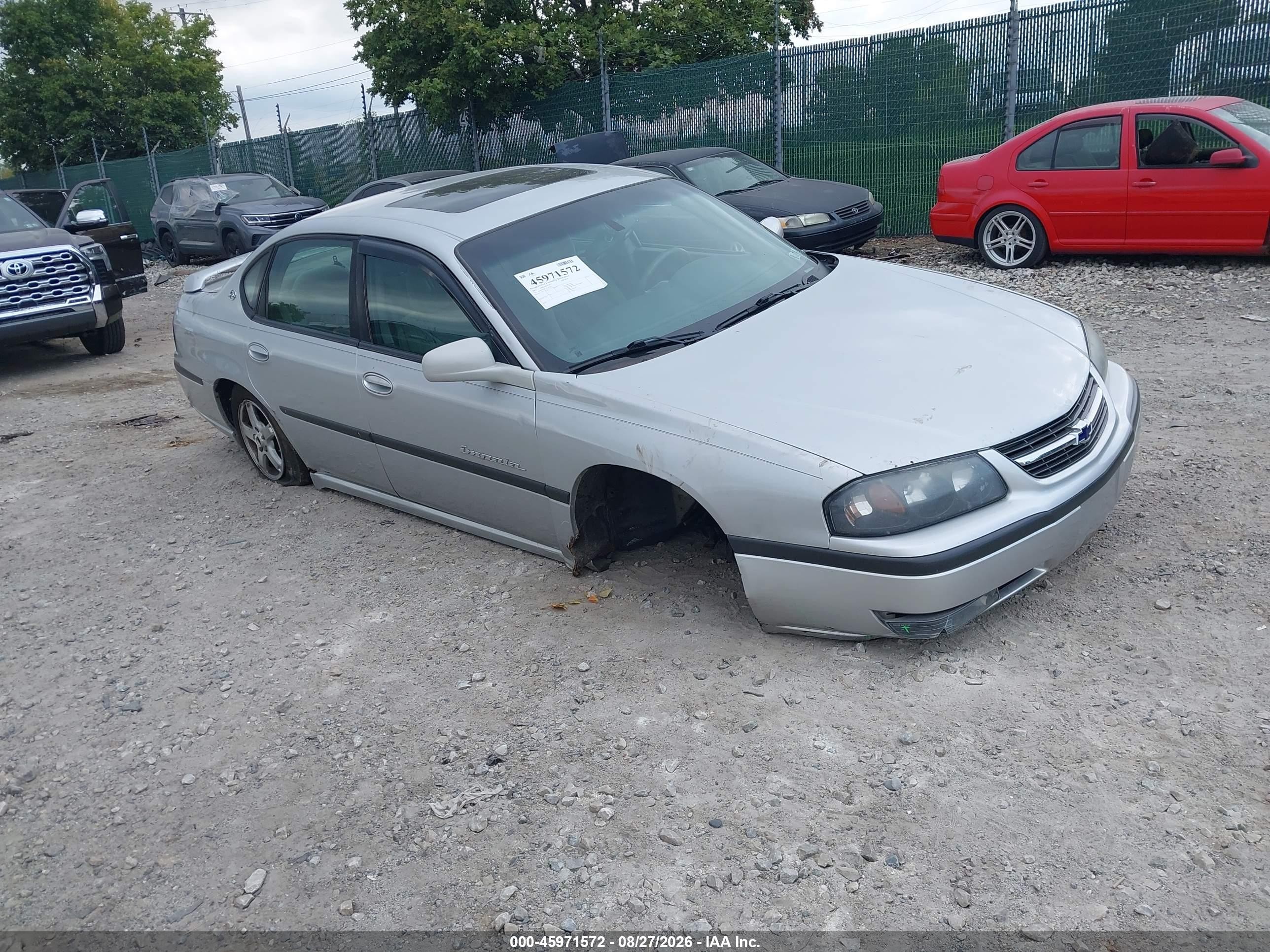 2003 Chevrolet Impala Ls Silver vin: 2G1WH55K339154411