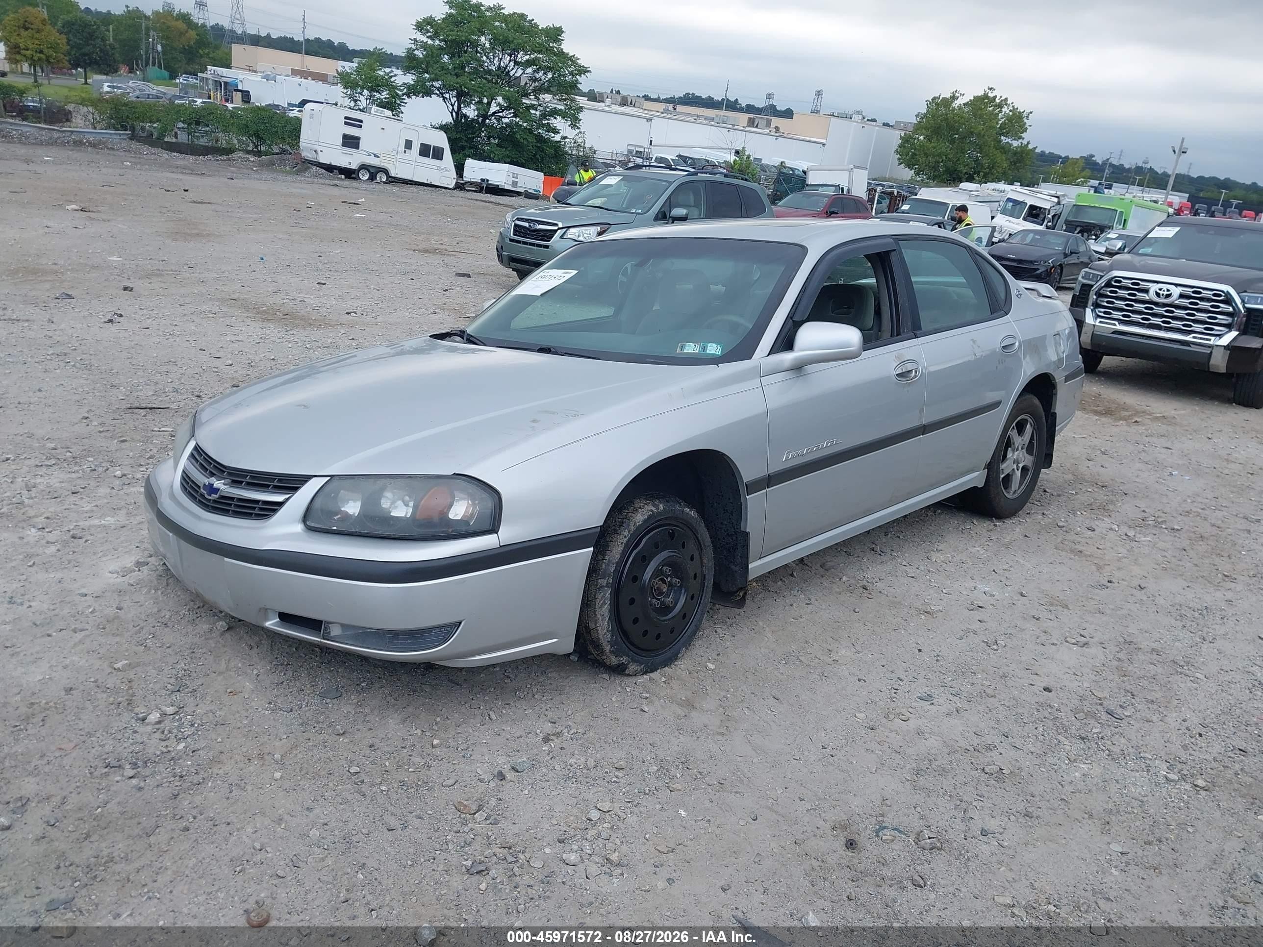 2003 Chevrolet Impala Ls Silver vin: 2G1WH55K339154411