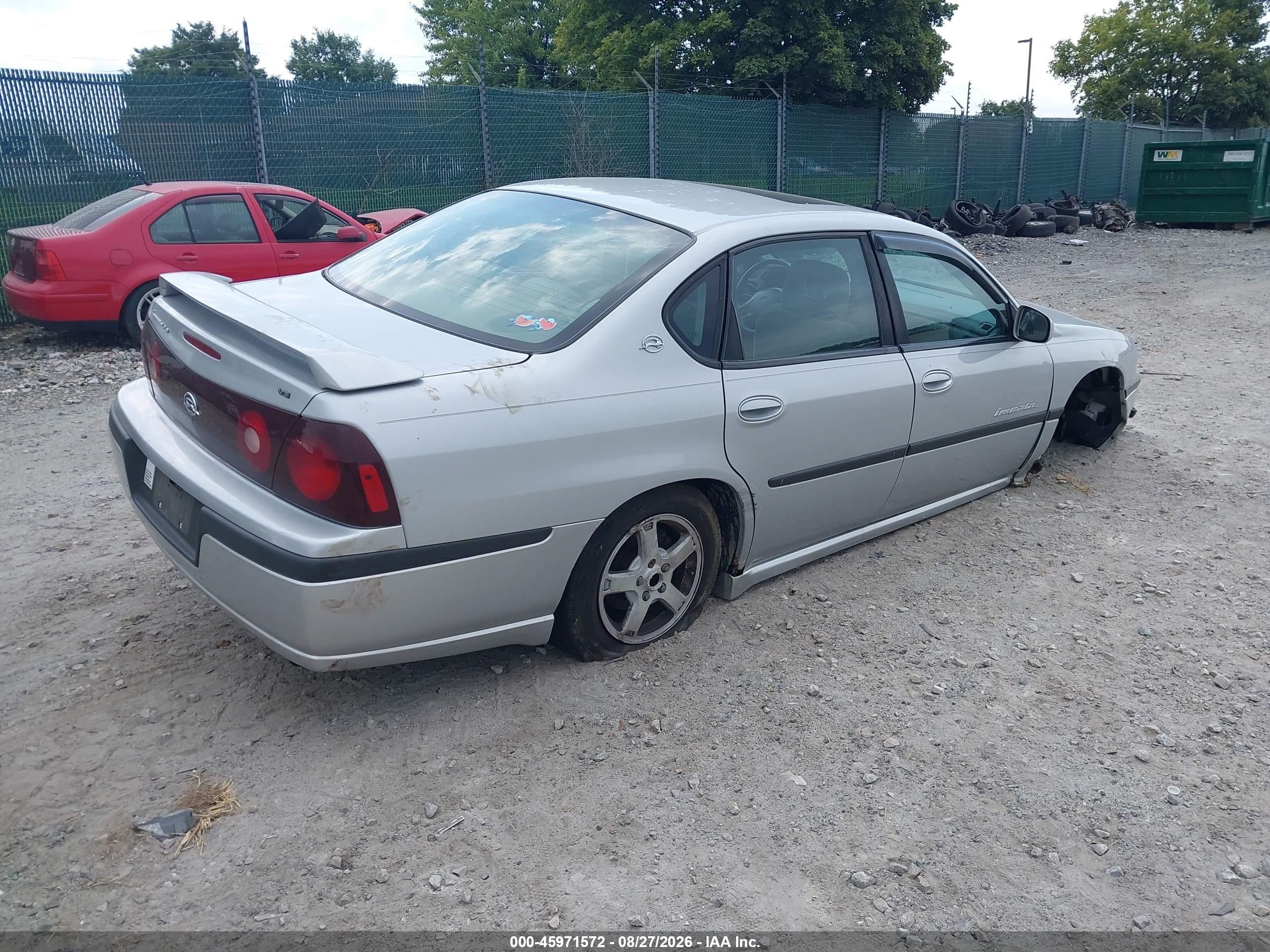 2003 Chevrolet Impala Ls Silver vin: 2G1WH55K339154411