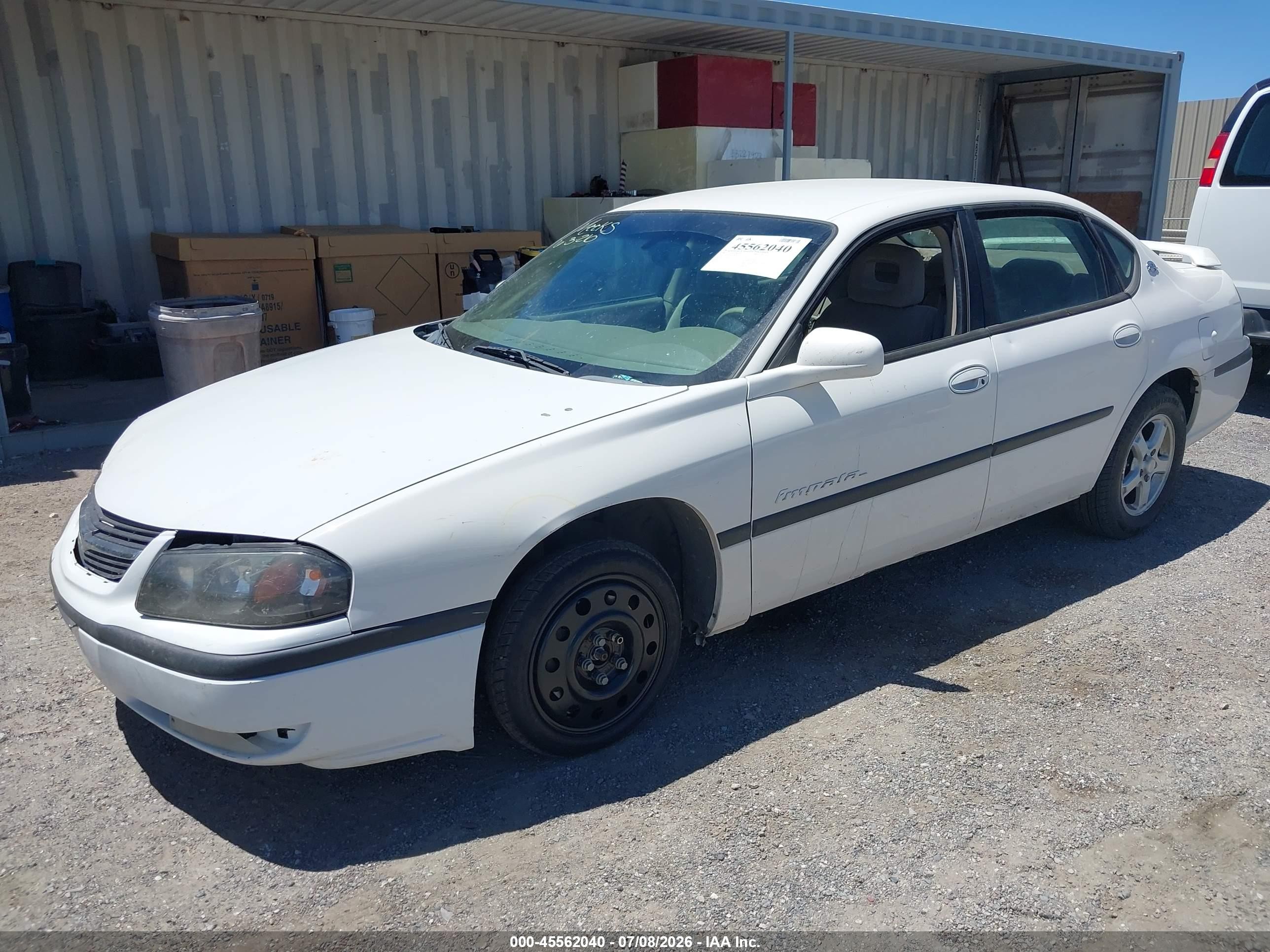 2003 Chevrolet Impala Ls White vin: 2G1WH55K339454031