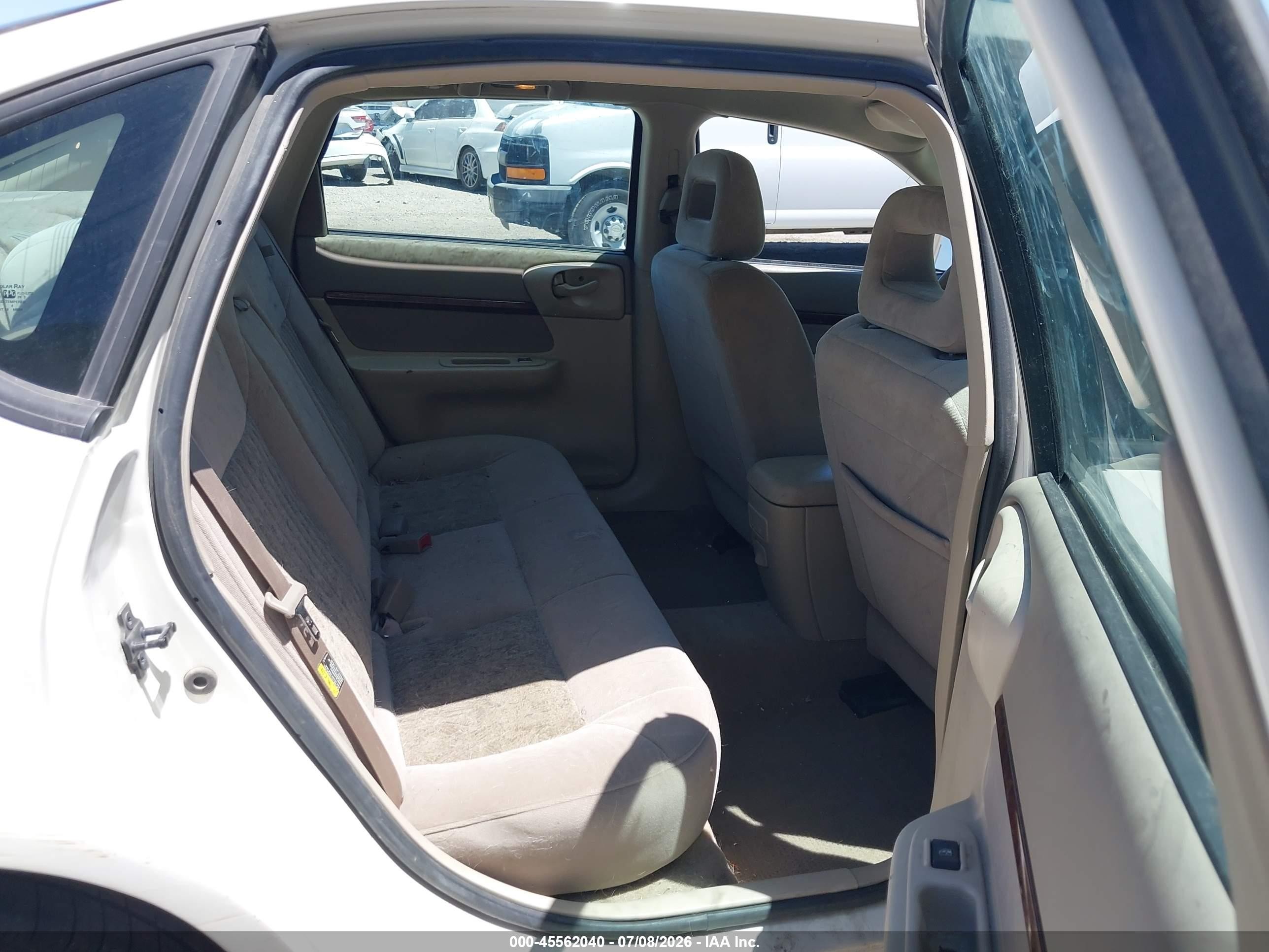 2003 Chevrolet Impala Ls White vin: 2G1WH55K339454031