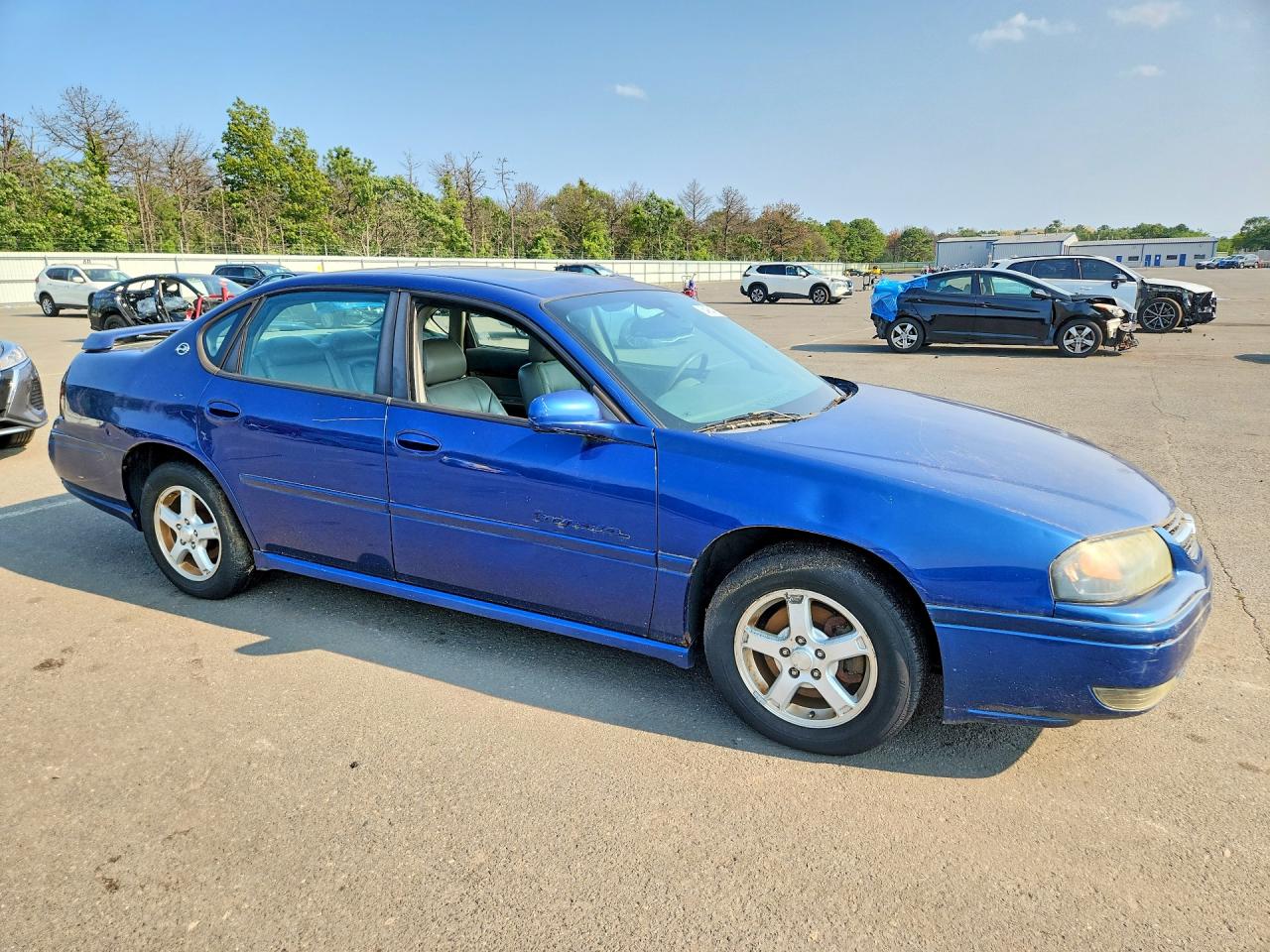 2004 Chevrolet Impala Ls Синий vin: 2G1WH55K349401301