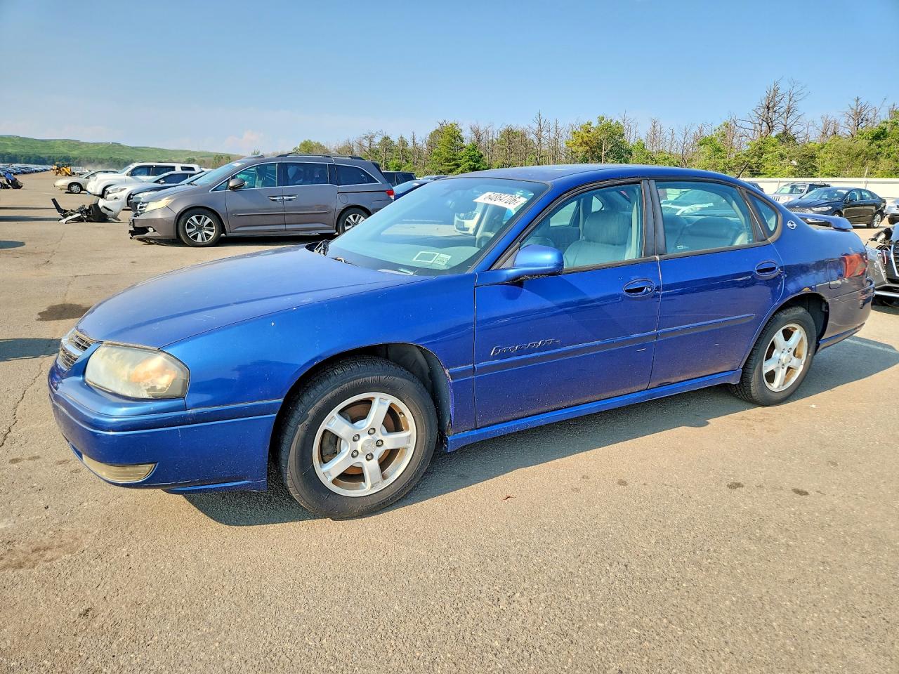 2004 Chevrolet Impala Ls Blue vin: 2G1WH55K349401301
