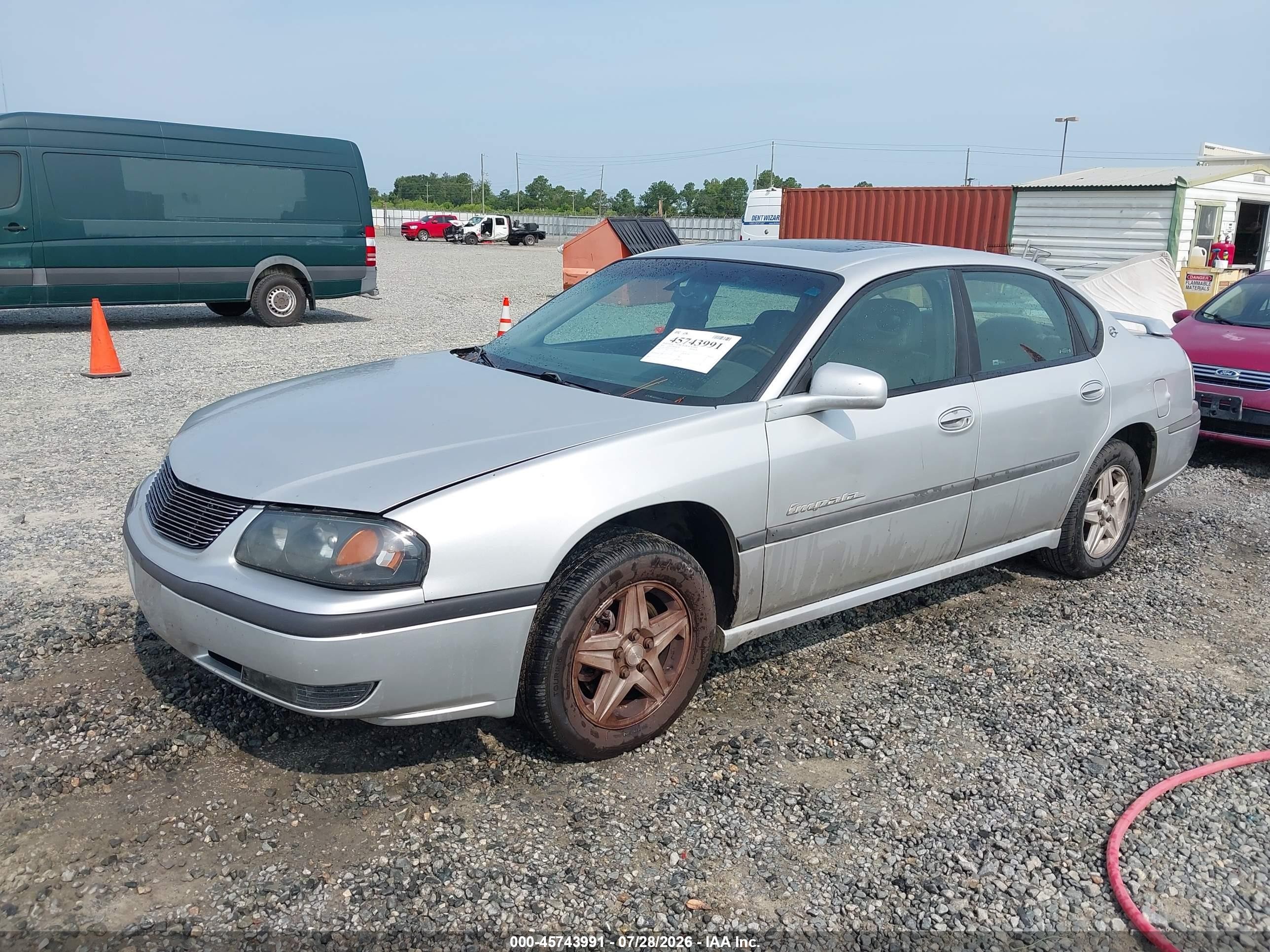2002 Chevrolet Impala Ls Silver vin: 2G1WH55K429321101