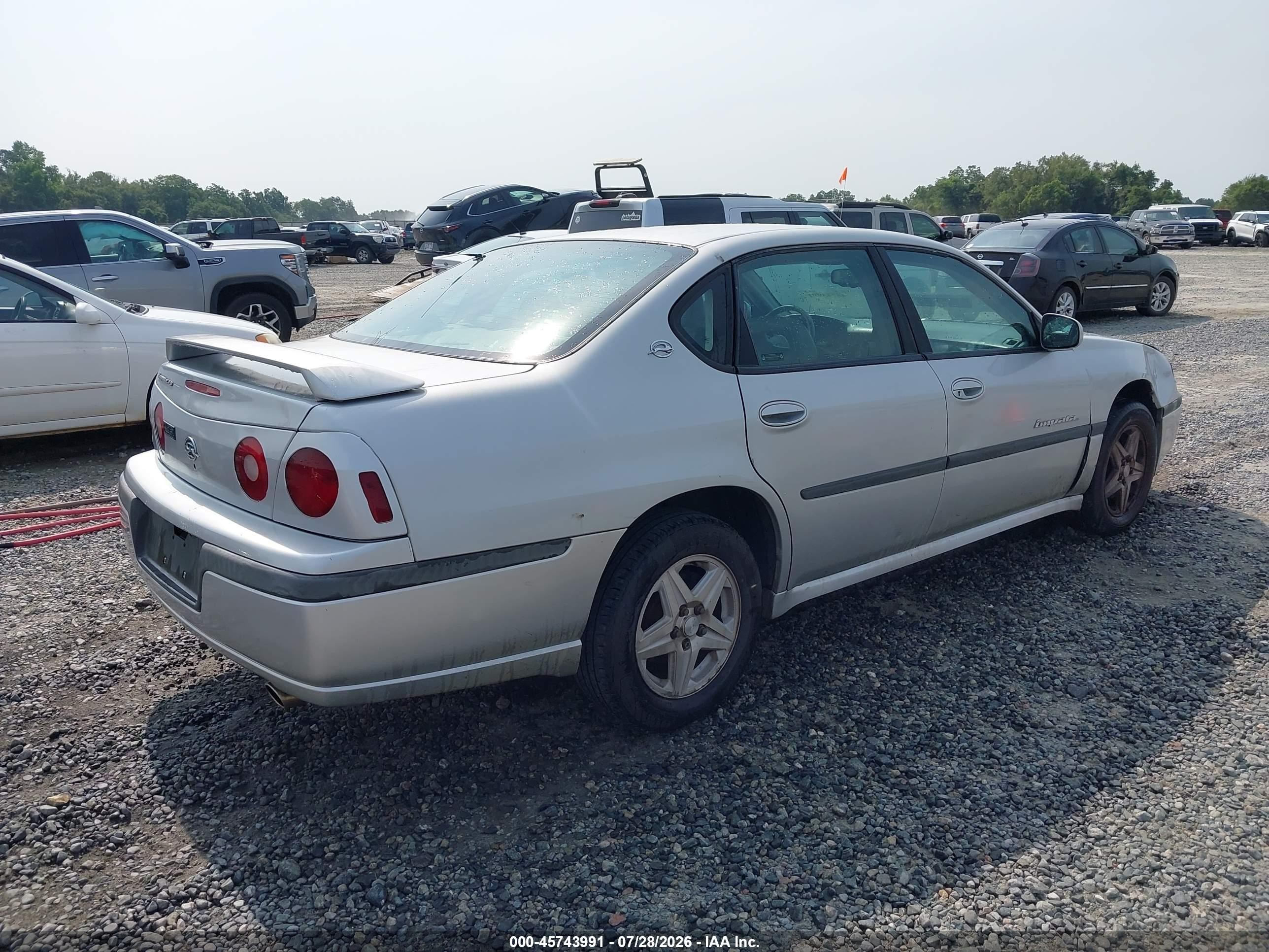 2002 Chevrolet Impala Ls Silver vin: 2G1WH55K429321101