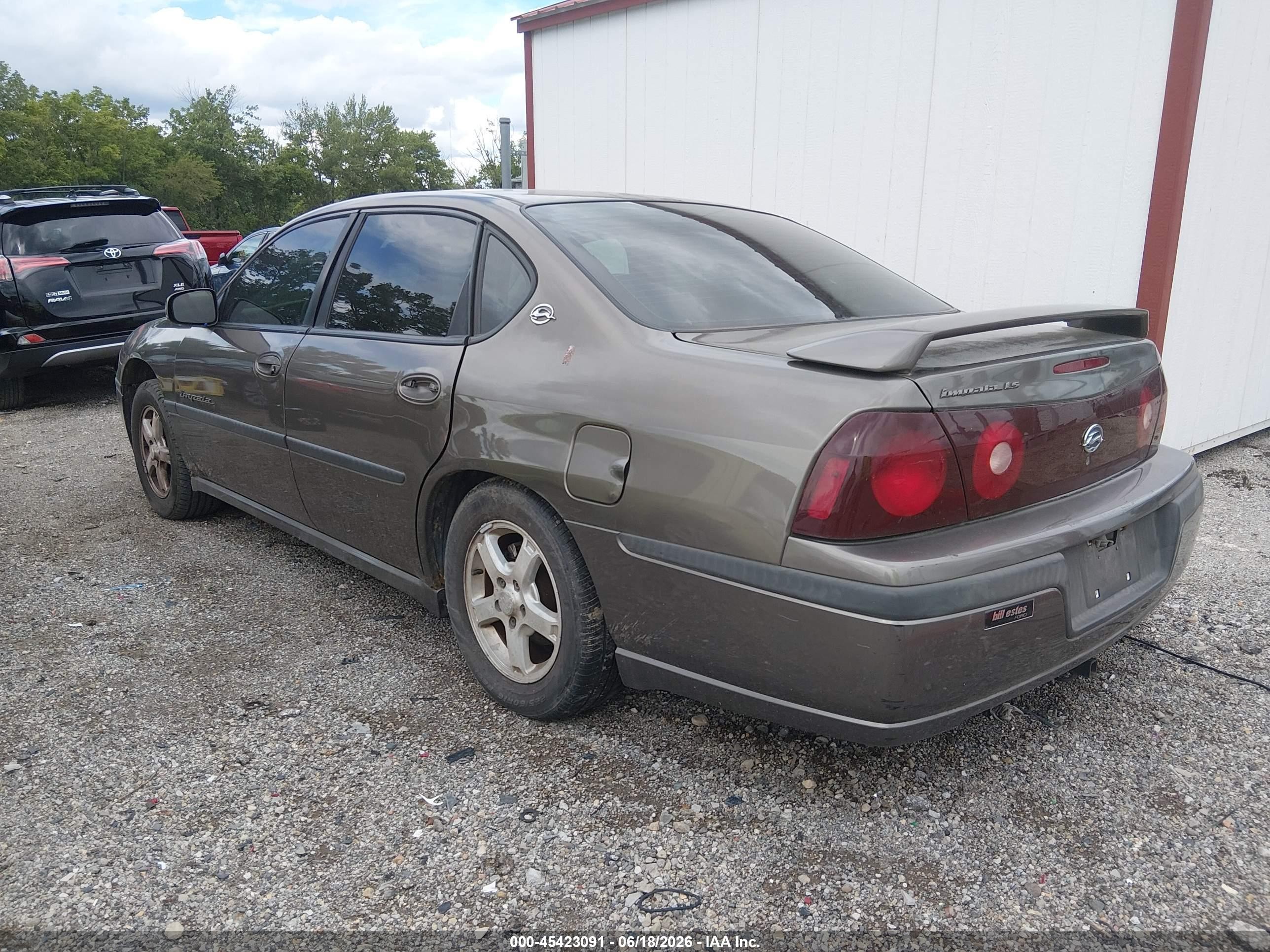 2003 Chevrolet Impala Ls Коричневый vin: 2G1WH55K539218772
