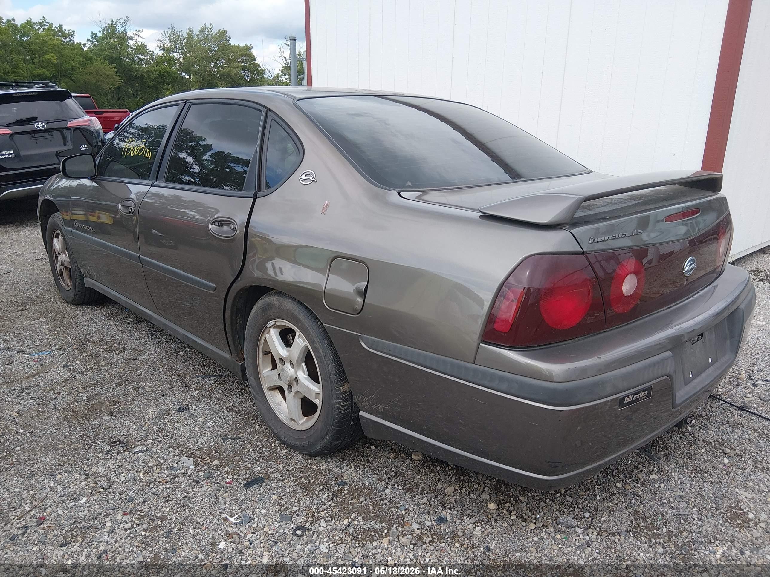 2003 Chevrolet Impala Ls Коричневый vin: 2G1WH55K539218772