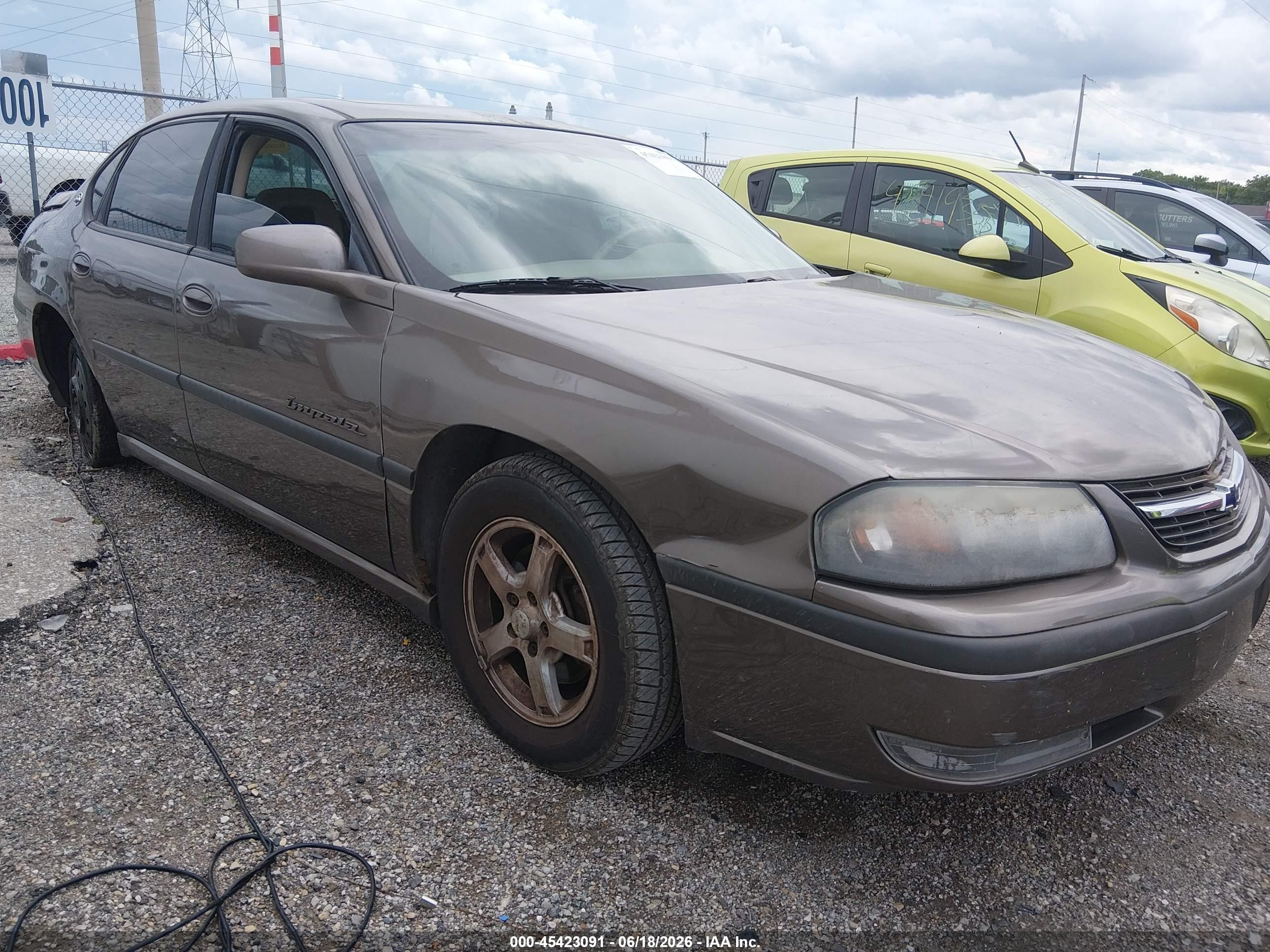 2003 Chevrolet Impala Ls Коричневый vin: 2G1WH55K539218772