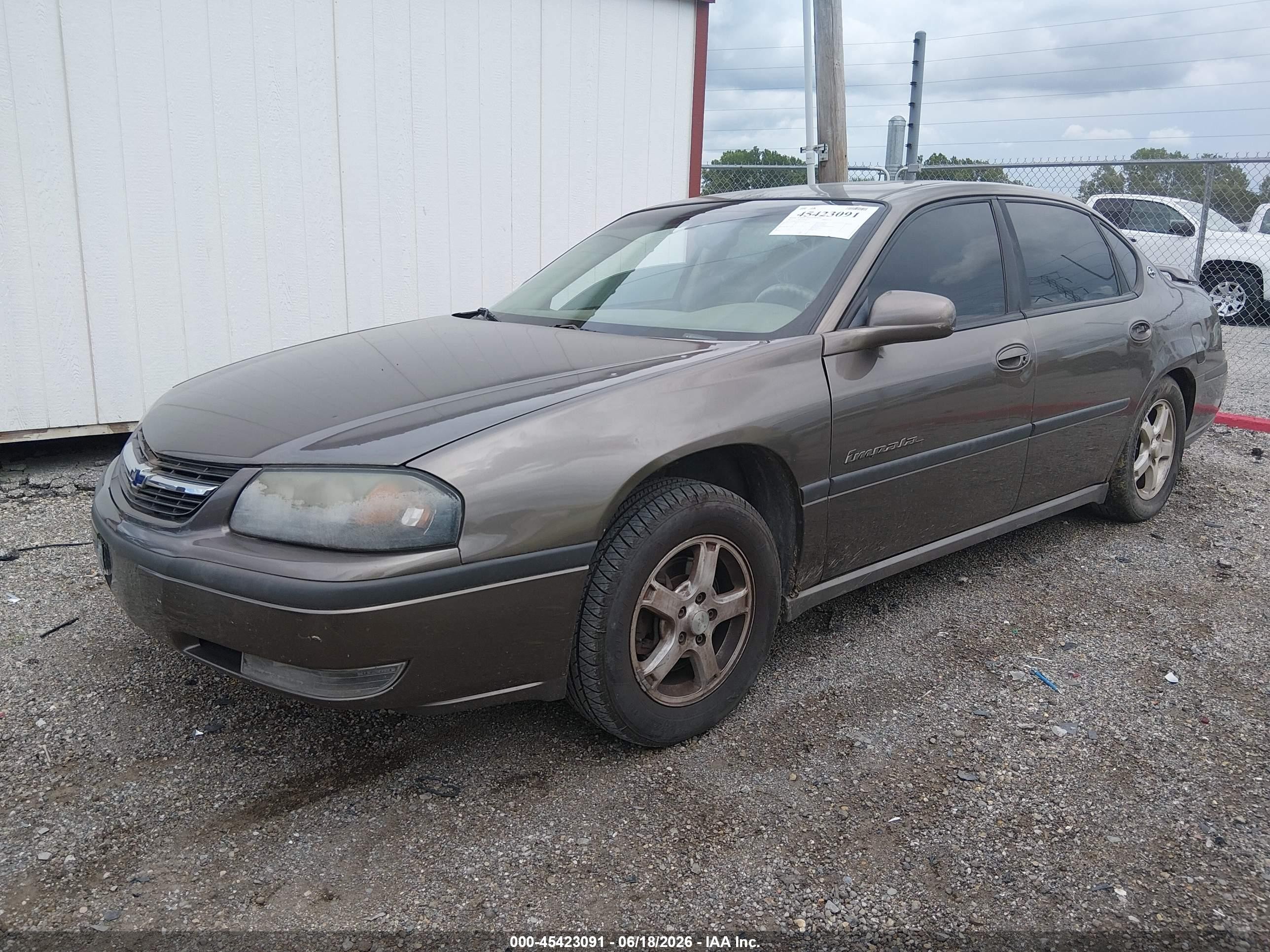 2003 Chevrolet Impala Ls Коричневый vin: 2G1WH55K539218772