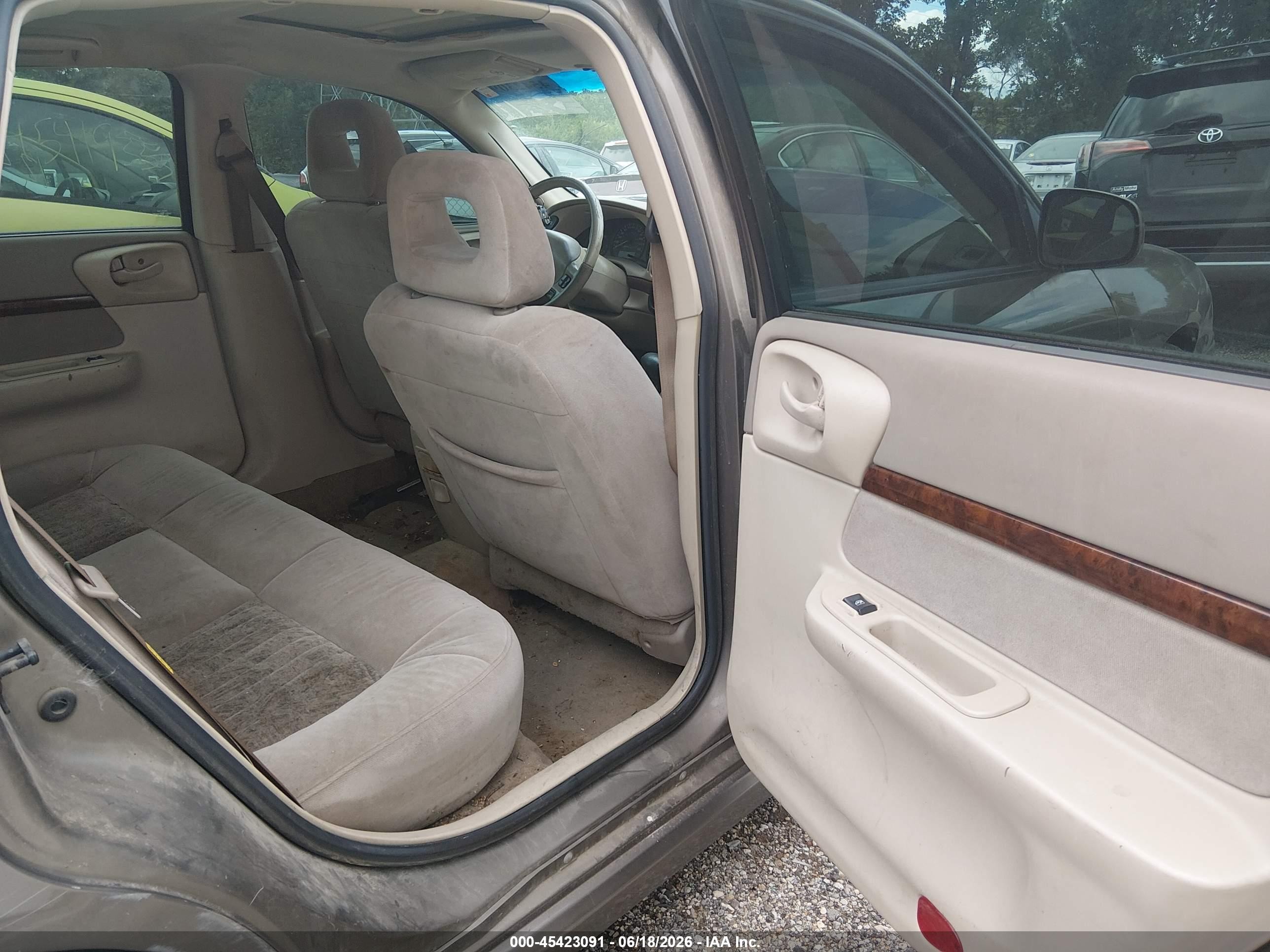 2003 Chevrolet Impala Ls Коричневый vin: 2G1WH55K539218772