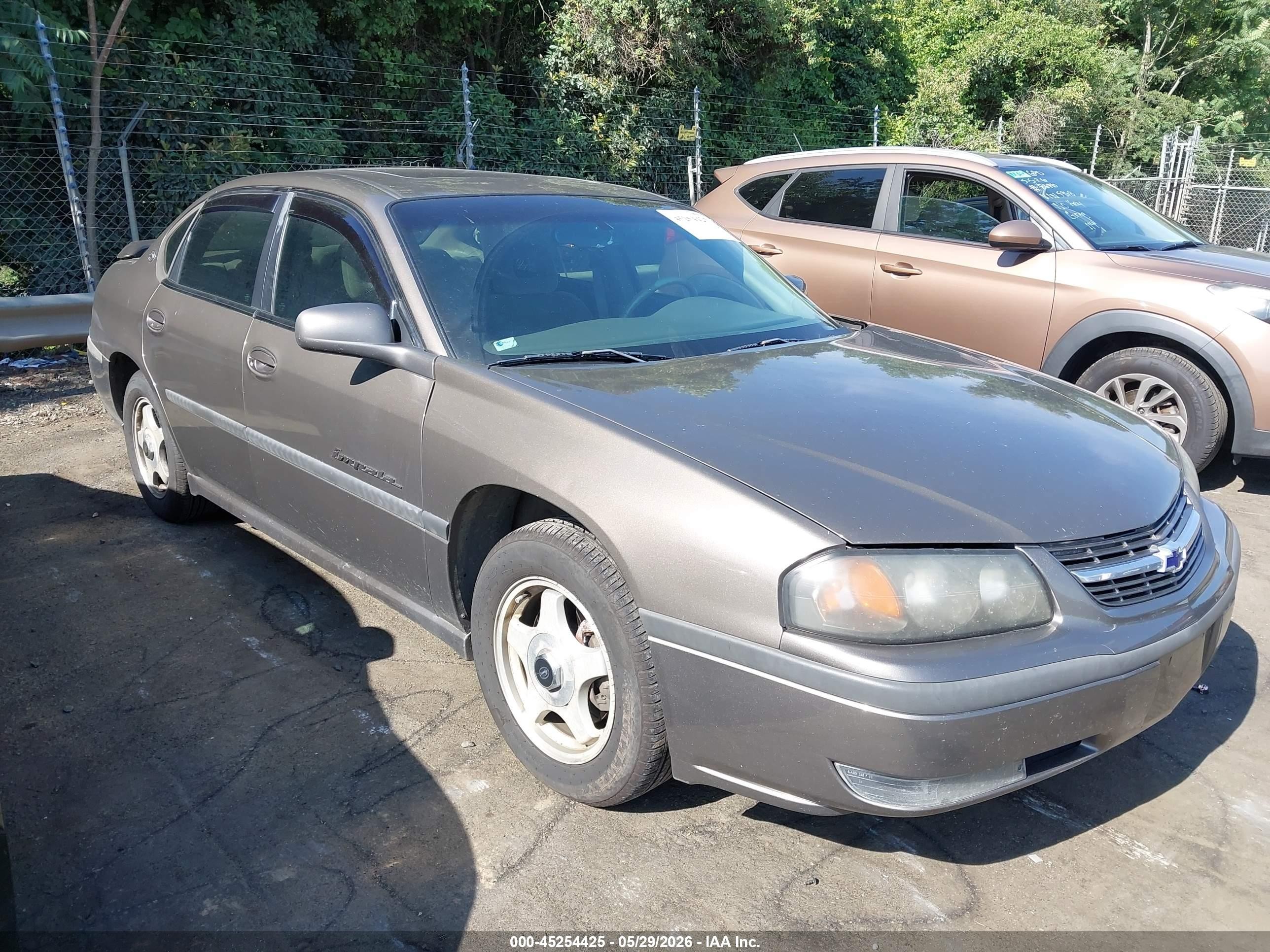 2002 Chevrolet Impala Ls Золотой vin: 2G1WH55K629108053