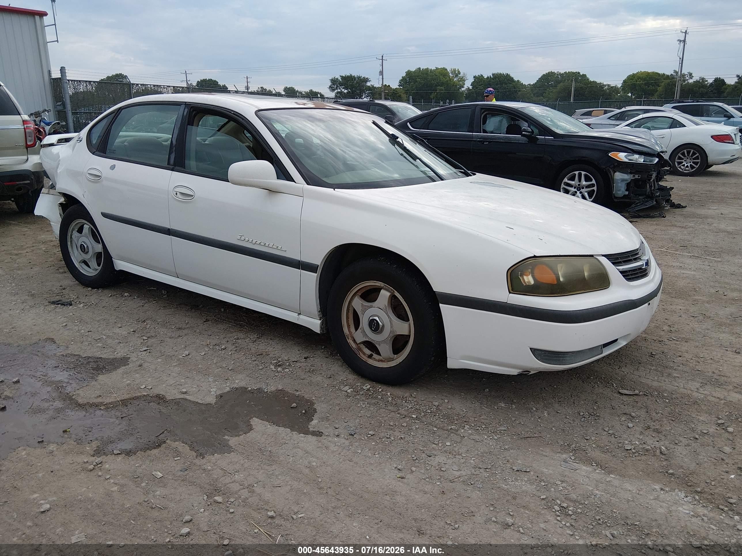 2002 Chevrolet Impala Ls White vin: 2G1WH55K629220352