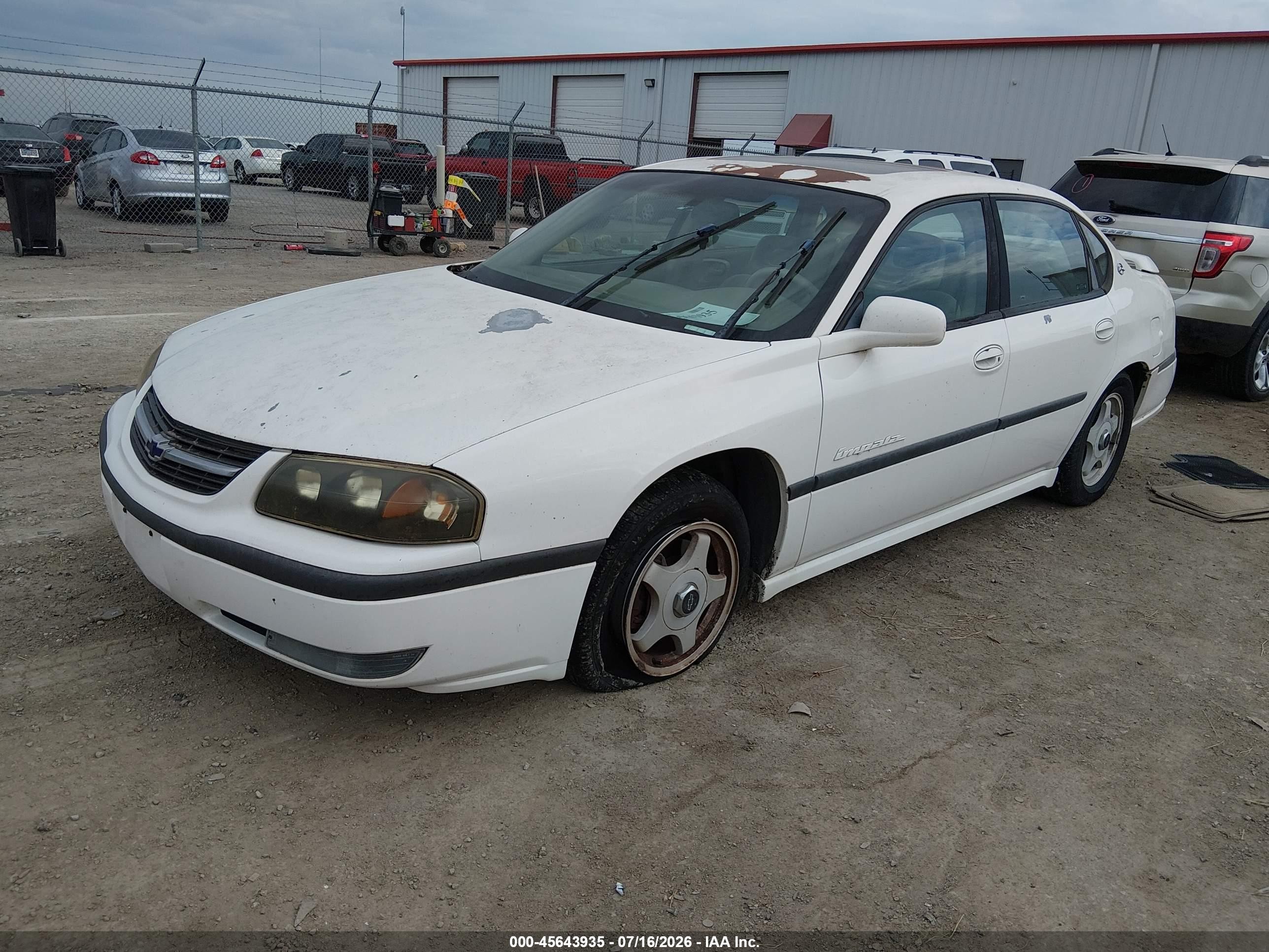 2002 Chevrolet Impala Ls White vin: 2G1WH55K629220352