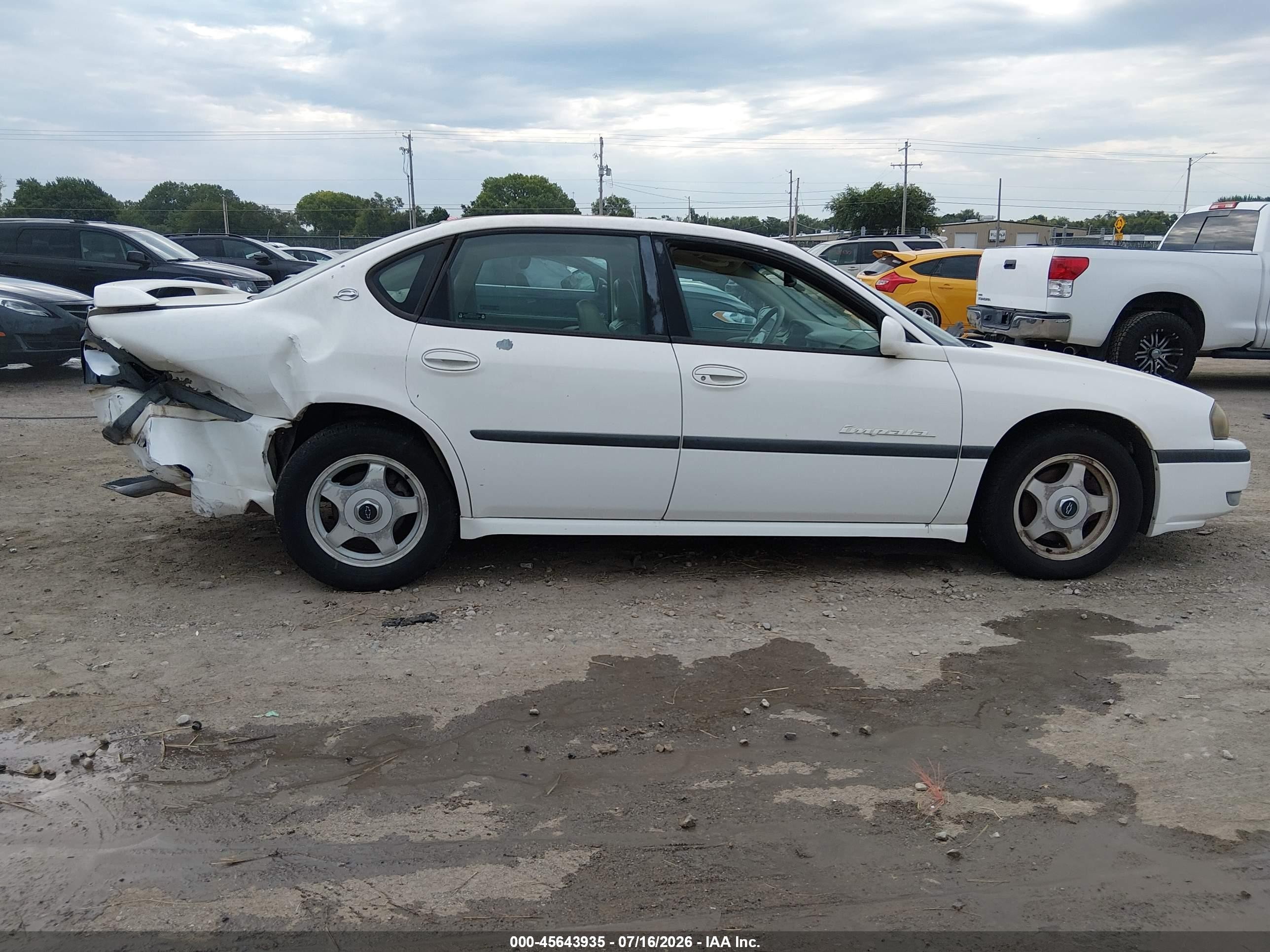2002 Chevrolet Impala Ls White vin: 2G1WH55K629220352