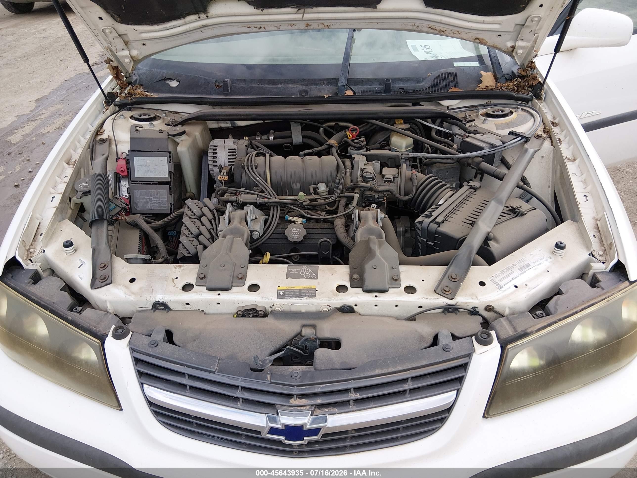 2002 Chevrolet Impala Ls White vin: 2G1WH55K629220352