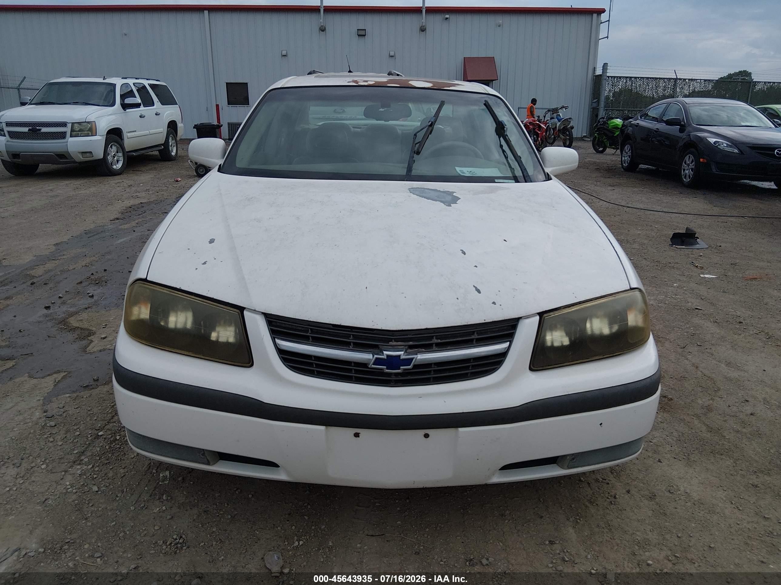 2002 Chevrolet Impala Ls White vin: 2G1WH55K629220352