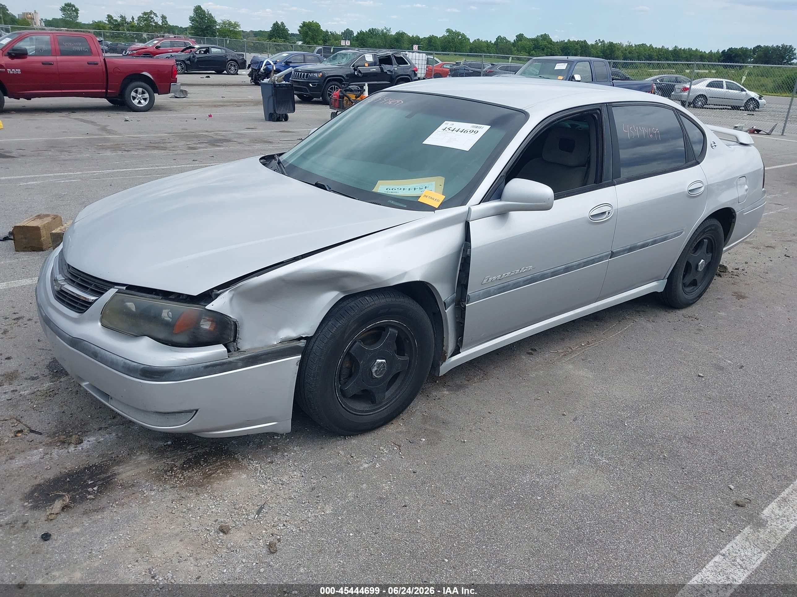 2001 Chevrolet Impala Ls Silver vin: 2G1WH55K719321429