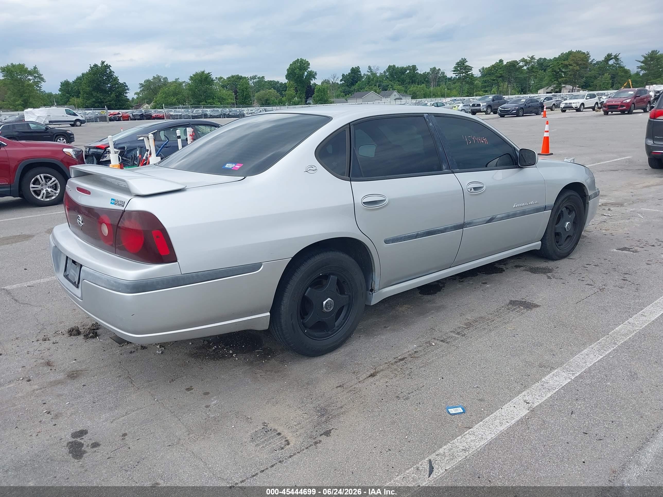 2001 Chevrolet Impala Ls Silver vin: 2G1WH55K719321429