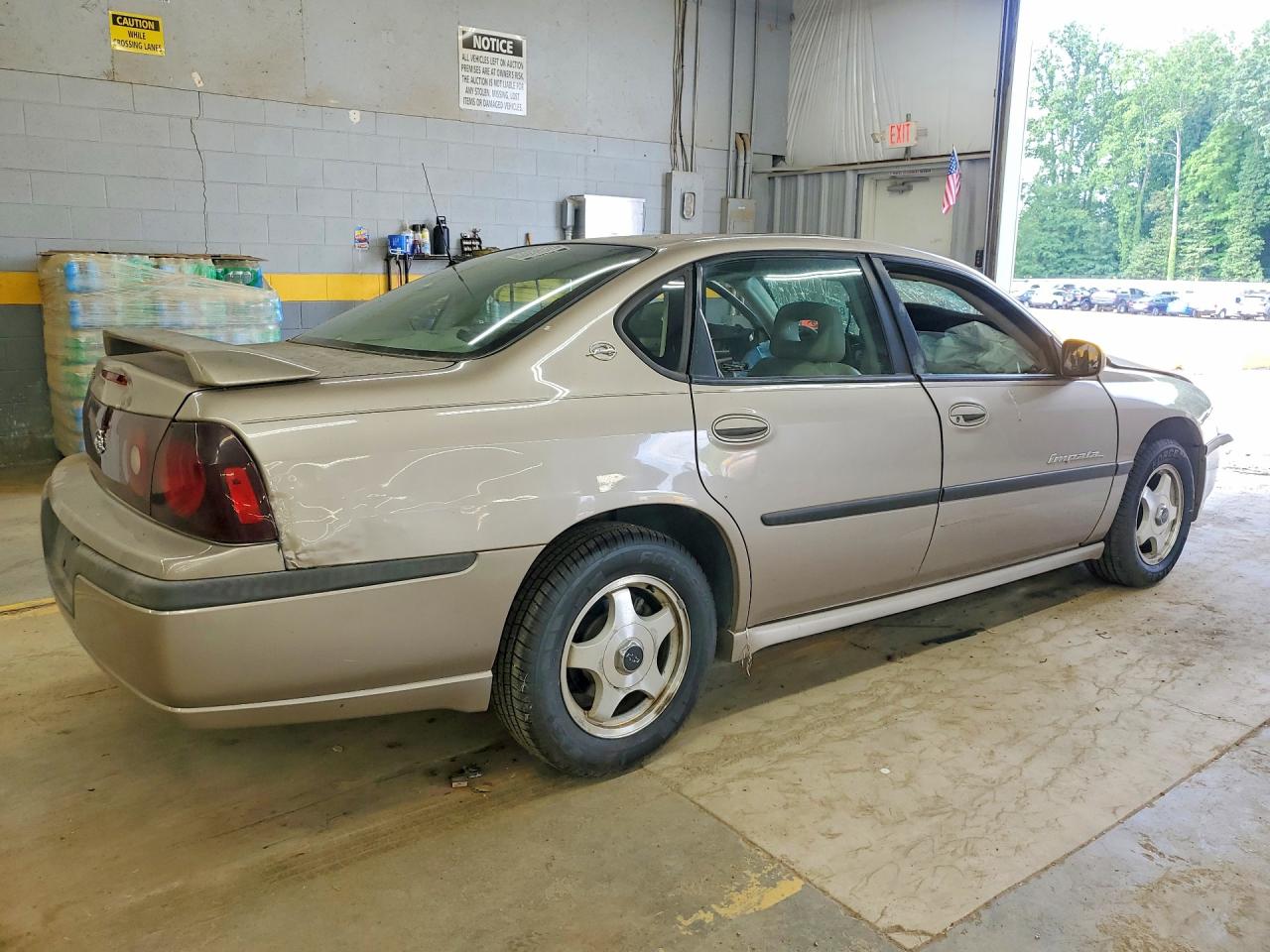 2001 Chevrolet Impala Ls Tan vin: 2G1WH55K719363258