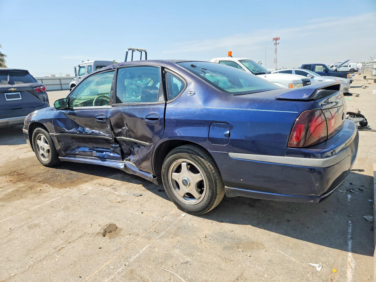 2002 Chevrolet Impala Ls Blue vin: 2G1WH55K729261069
