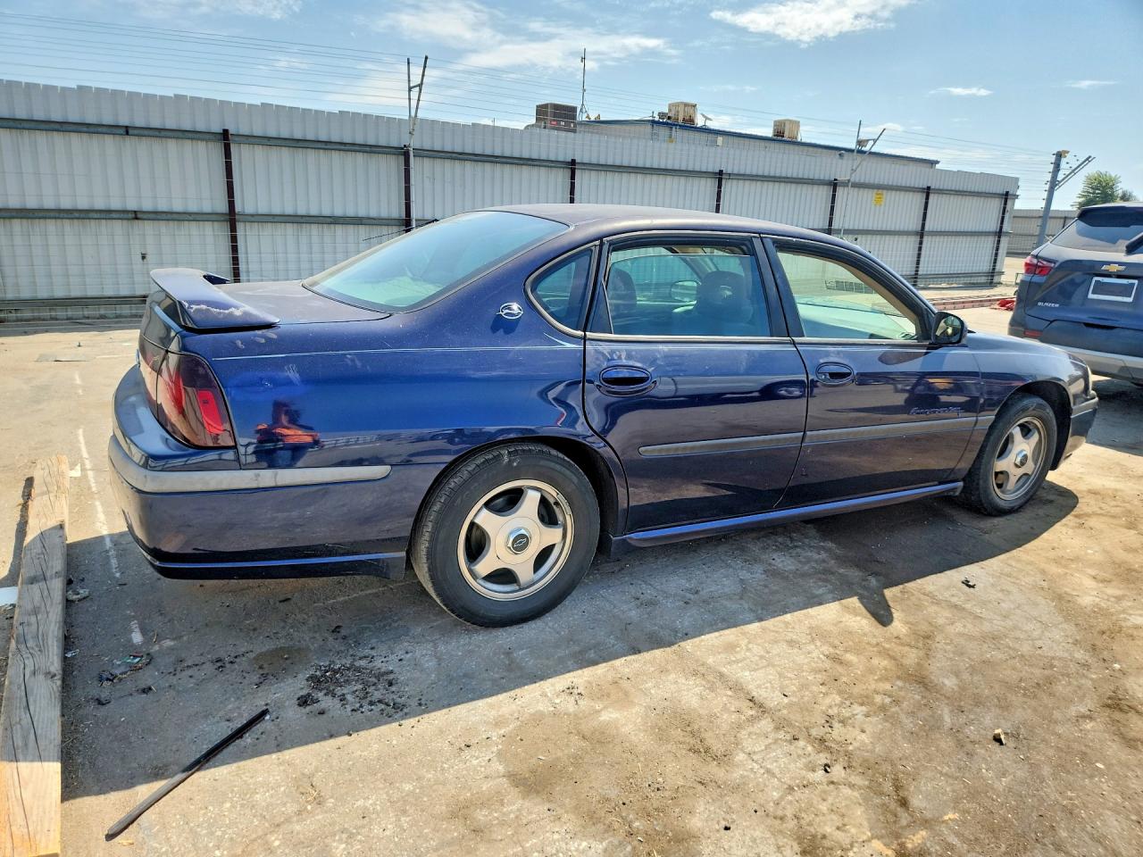 2002 Chevrolet Impala Ls Blue vin: 2G1WH55K729261069