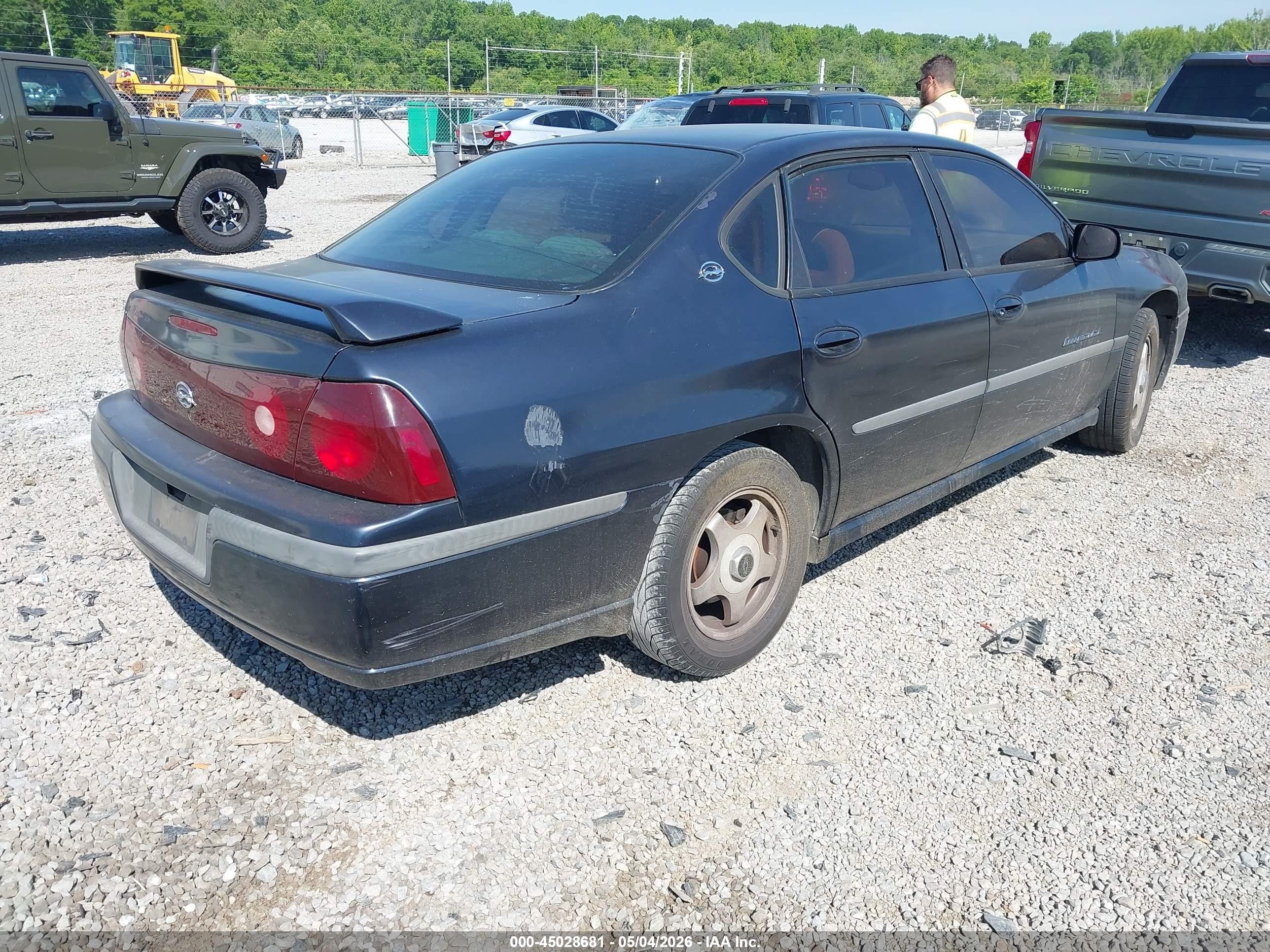 2002 Chevrolet Impala Ls Black vin: 2G1WH55K729318743