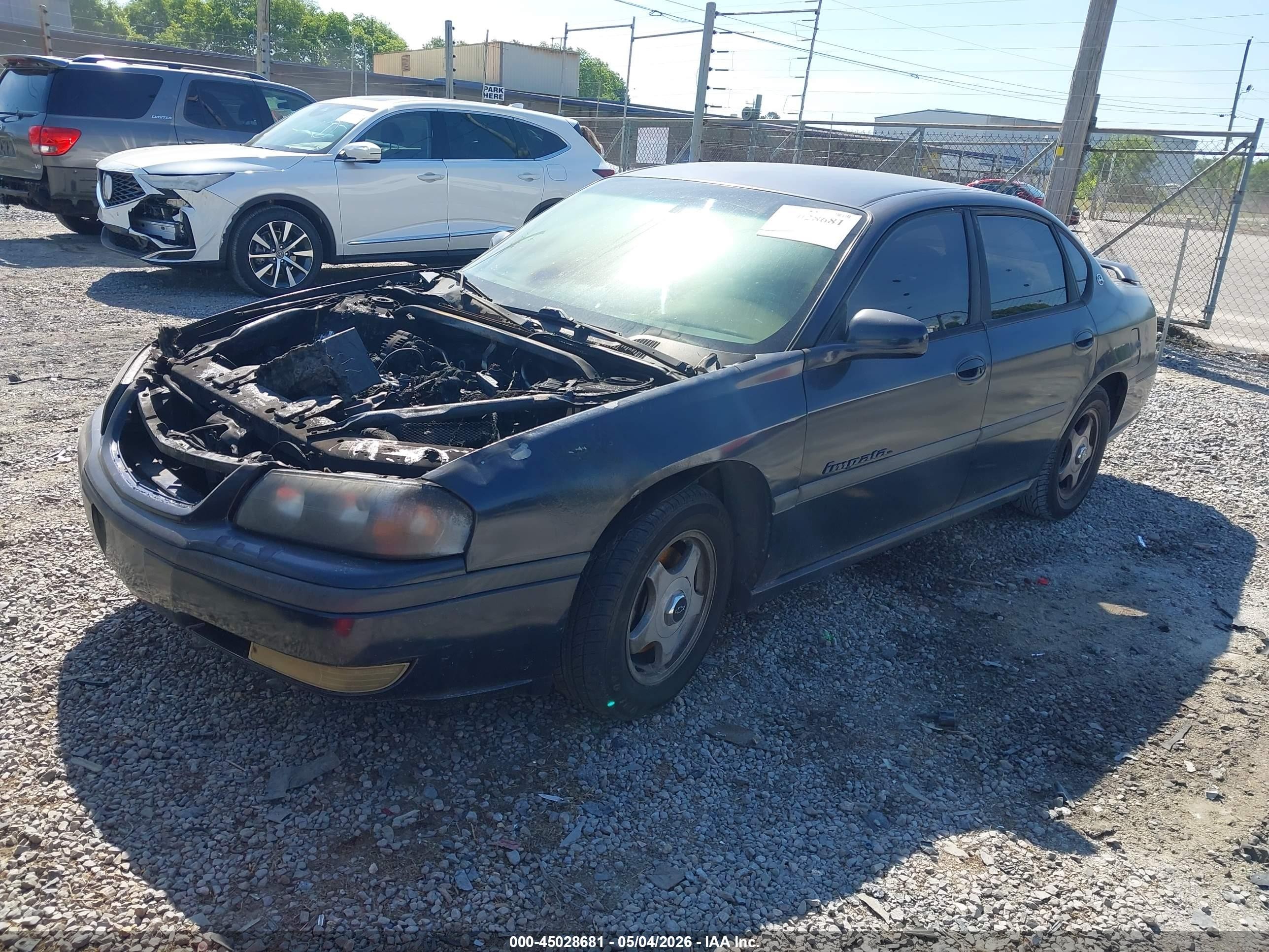 2002 Chevrolet Impala Ls Black vin: 2G1WH55K729318743