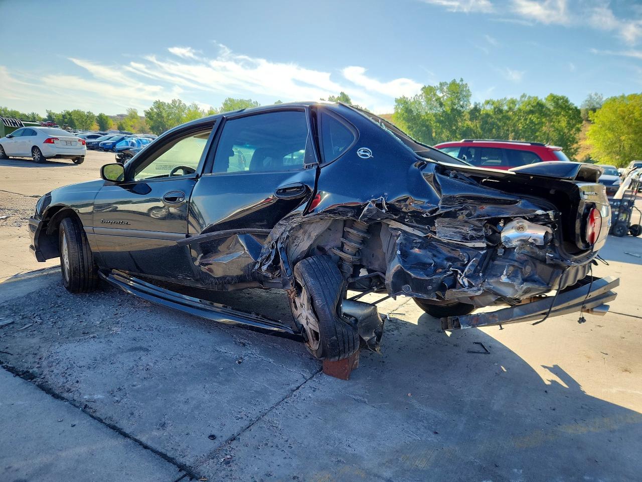 2002 Chevrolet Impala Ls Black vin: 2G1WH55K829367272