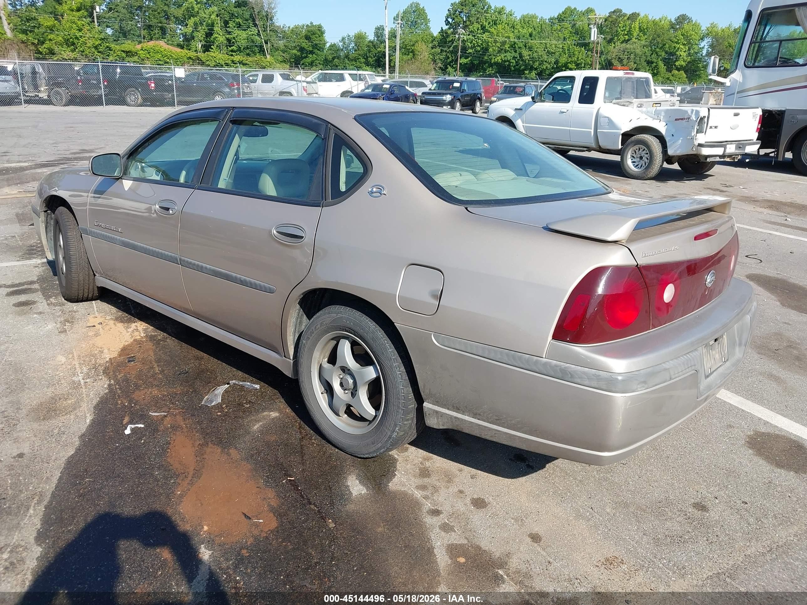 2003 Chevrolet Impala Ls Gold vin: 2G1WH55K839246761