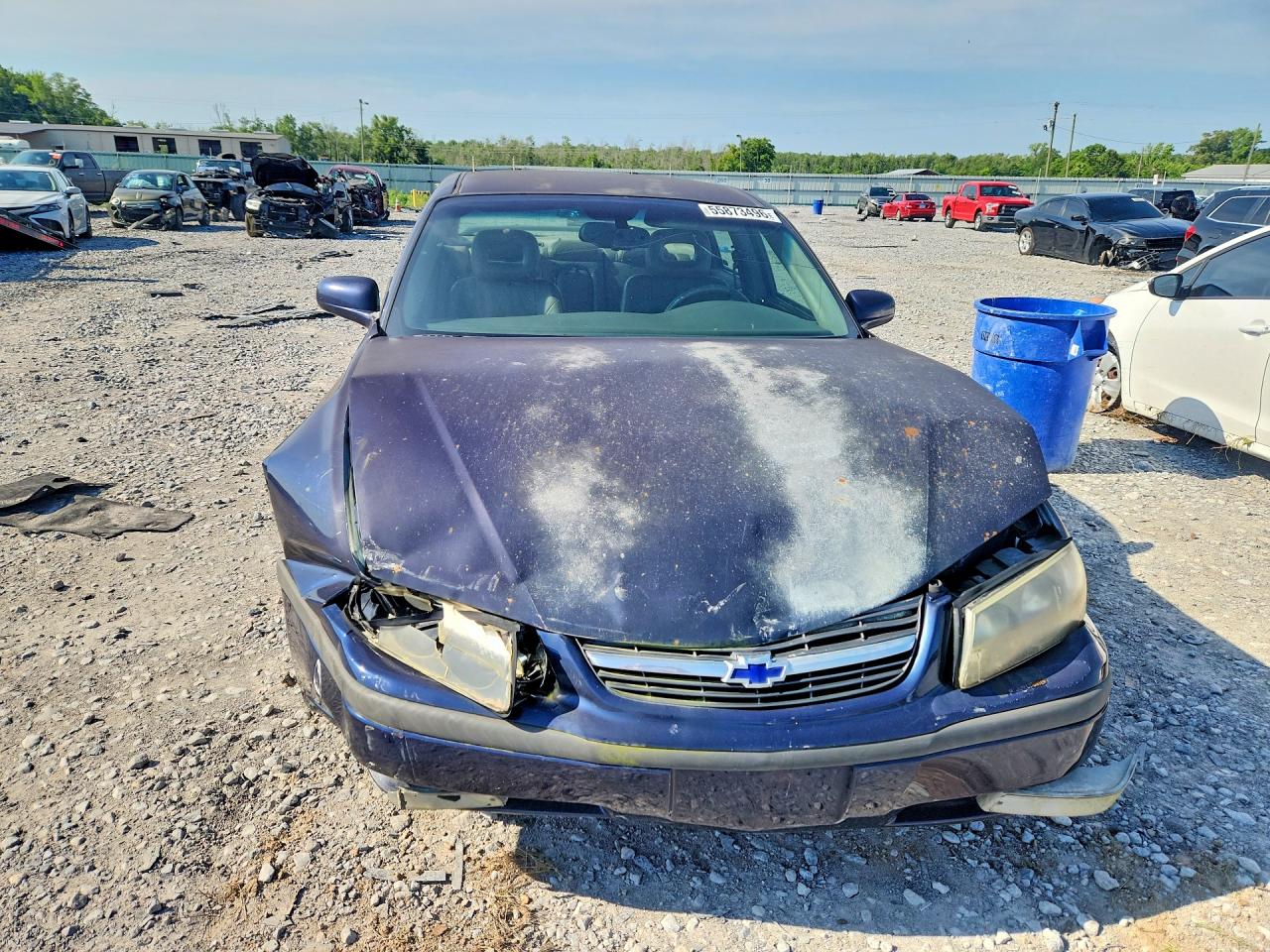 2001 Chevrolet Impala Ls Blue vin: 2G1WH55K919184817