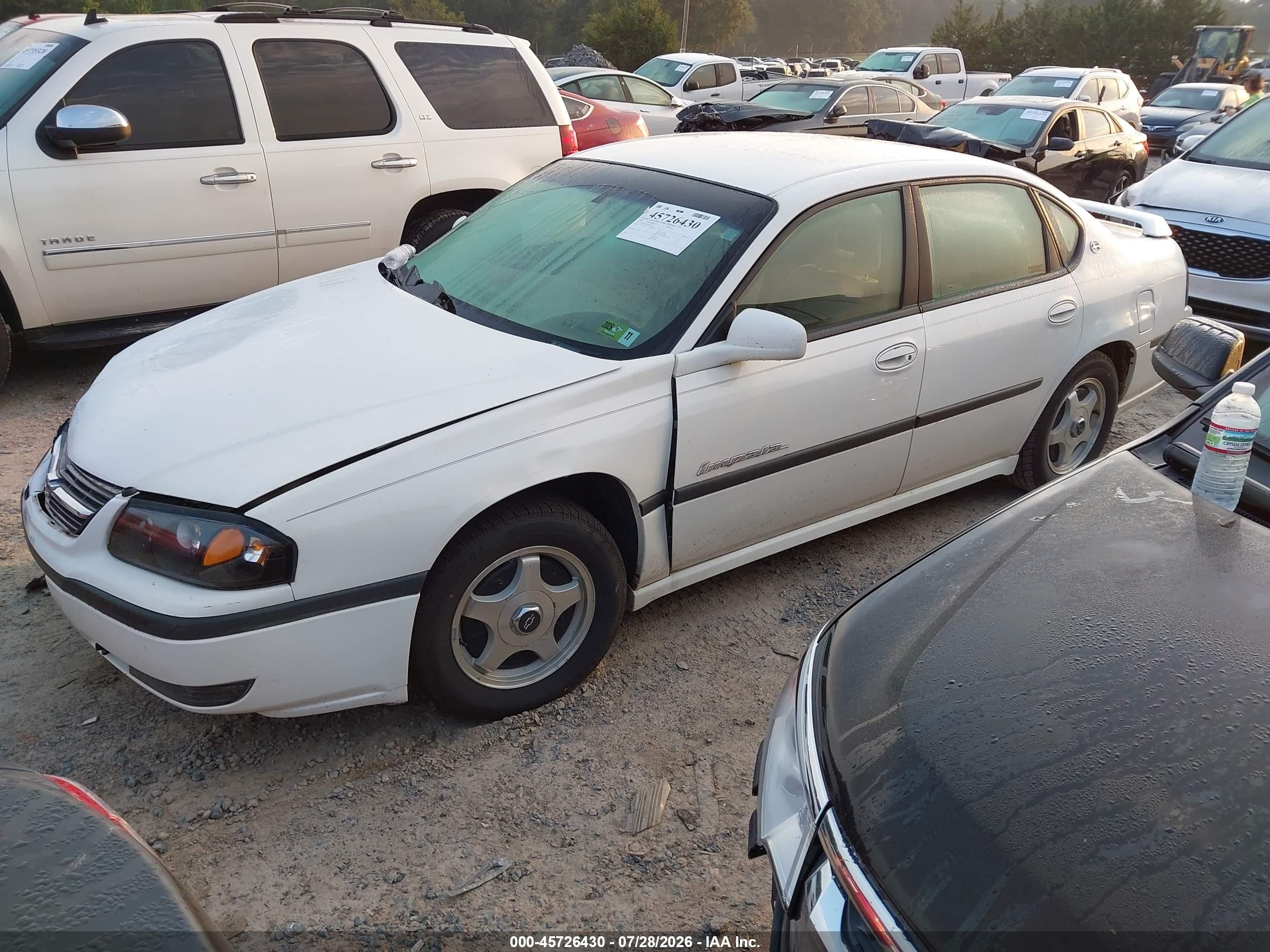 2002 Chevrolet Impala Ls White vin: 2G1WH55K929121590