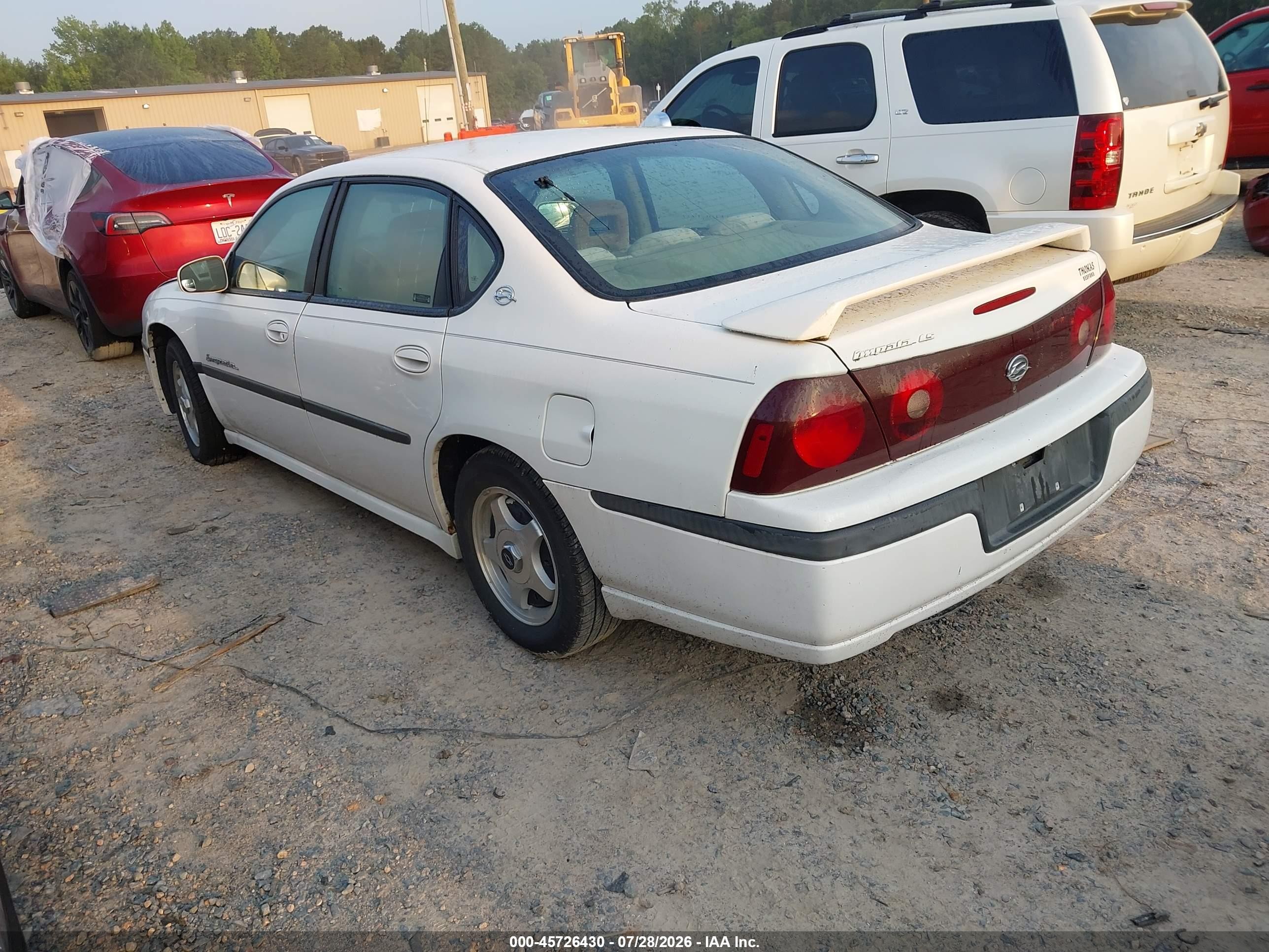 2002 Chevrolet Impala Ls White vin: 2G1WH55K929121590