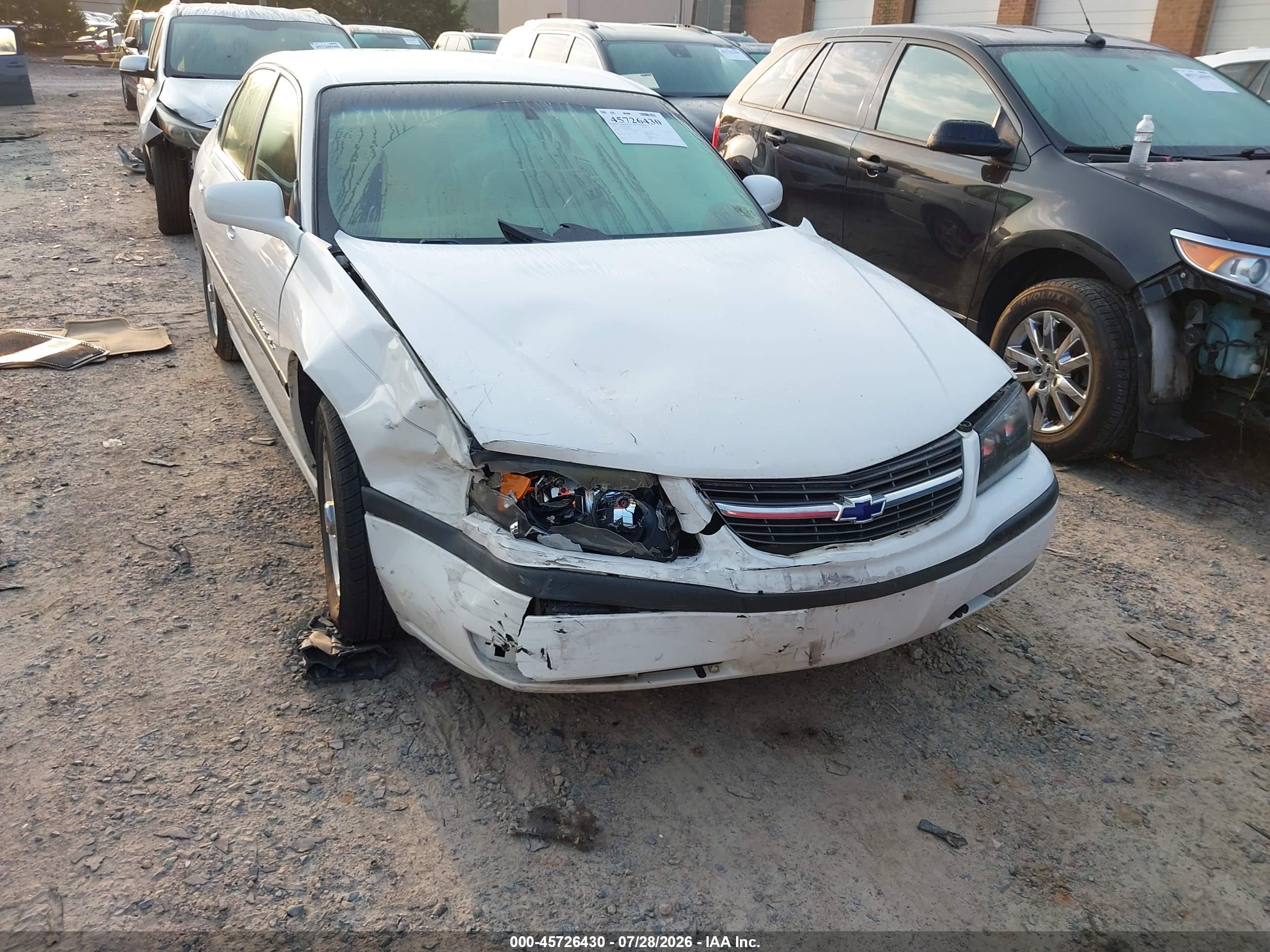 2002 Chevrolet Impala Ls White vin: 2G1WH55K929121590