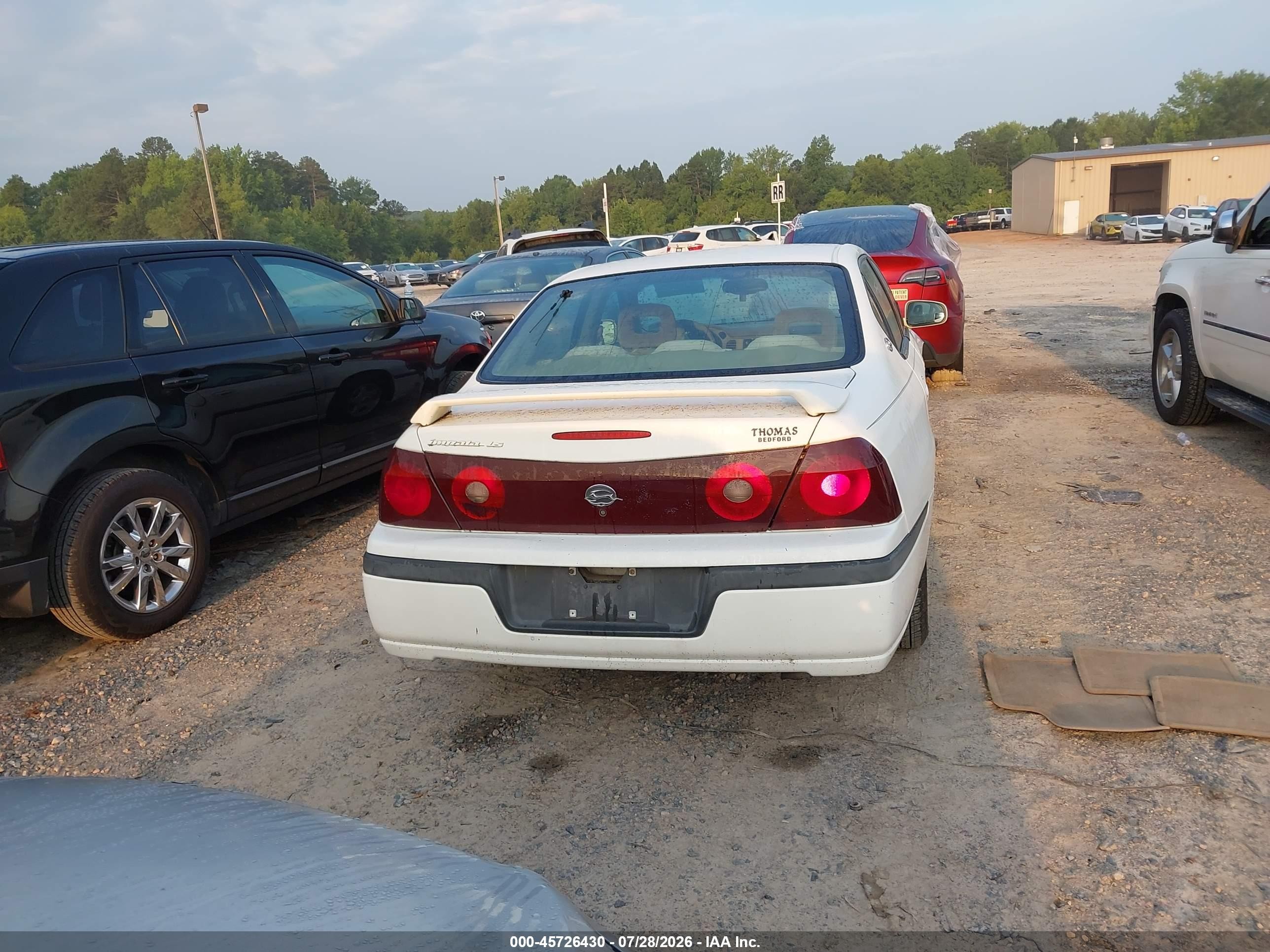 2002 Chevrolet Impala Ls White vin: 2G1WH55K929121590