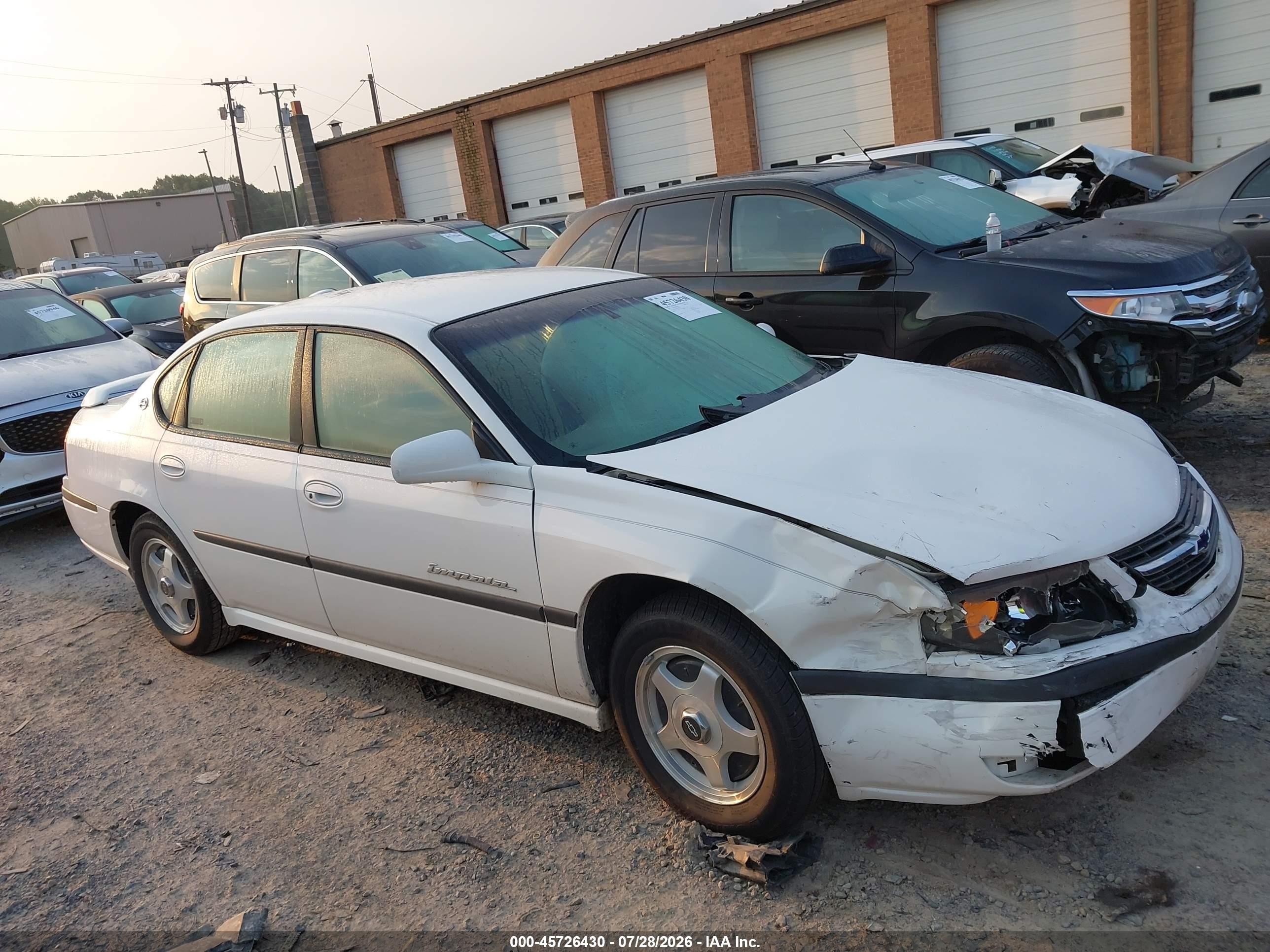 2002 Chevrolet Impala Ls White vin: 2G1WH55K929121590