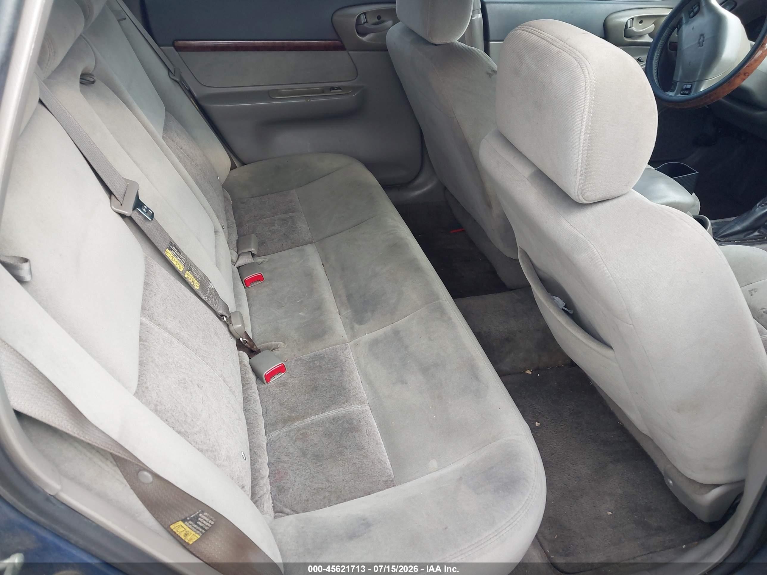 2004 Chevrolet Impala Ls Blue vin: 2G1WH55K949261769