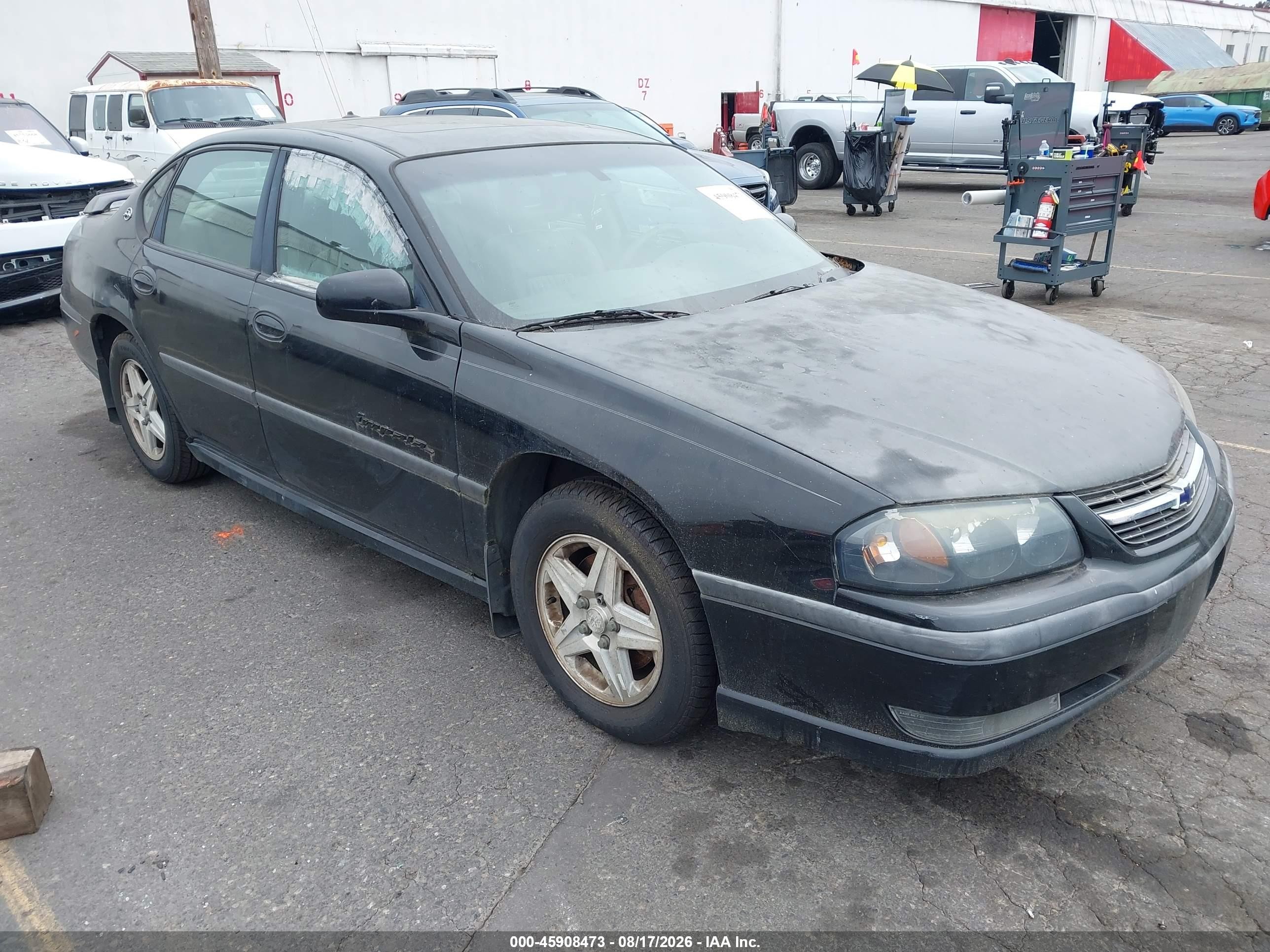 2003 Chevrolet Impala Ls Black vin: 2G1WH55KX39120661
